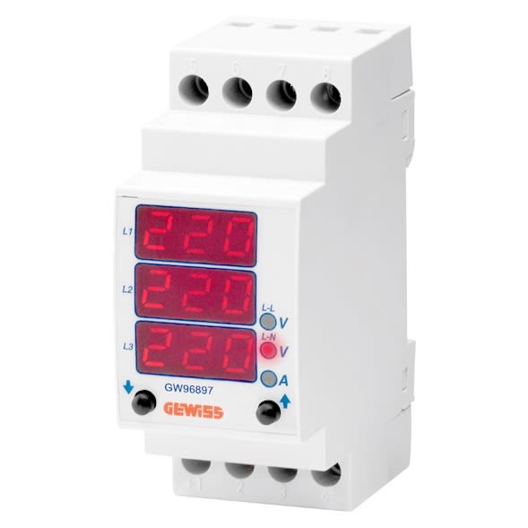 Gewiss - MULTIMETRE MESURE TENSION-COURANT