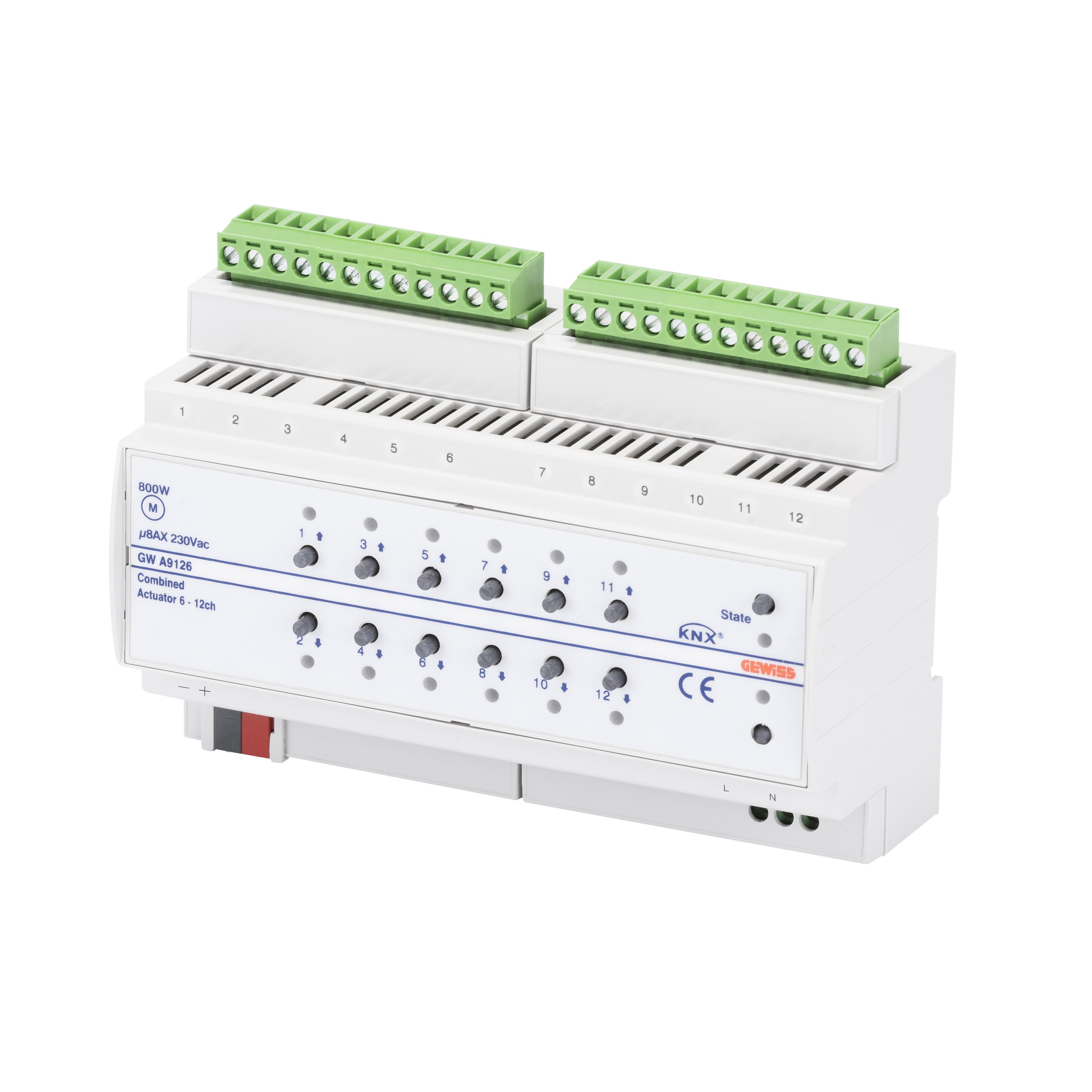 Gewiss - ATTUATORE COMBINATO 6/12 CAN.8AX KNX