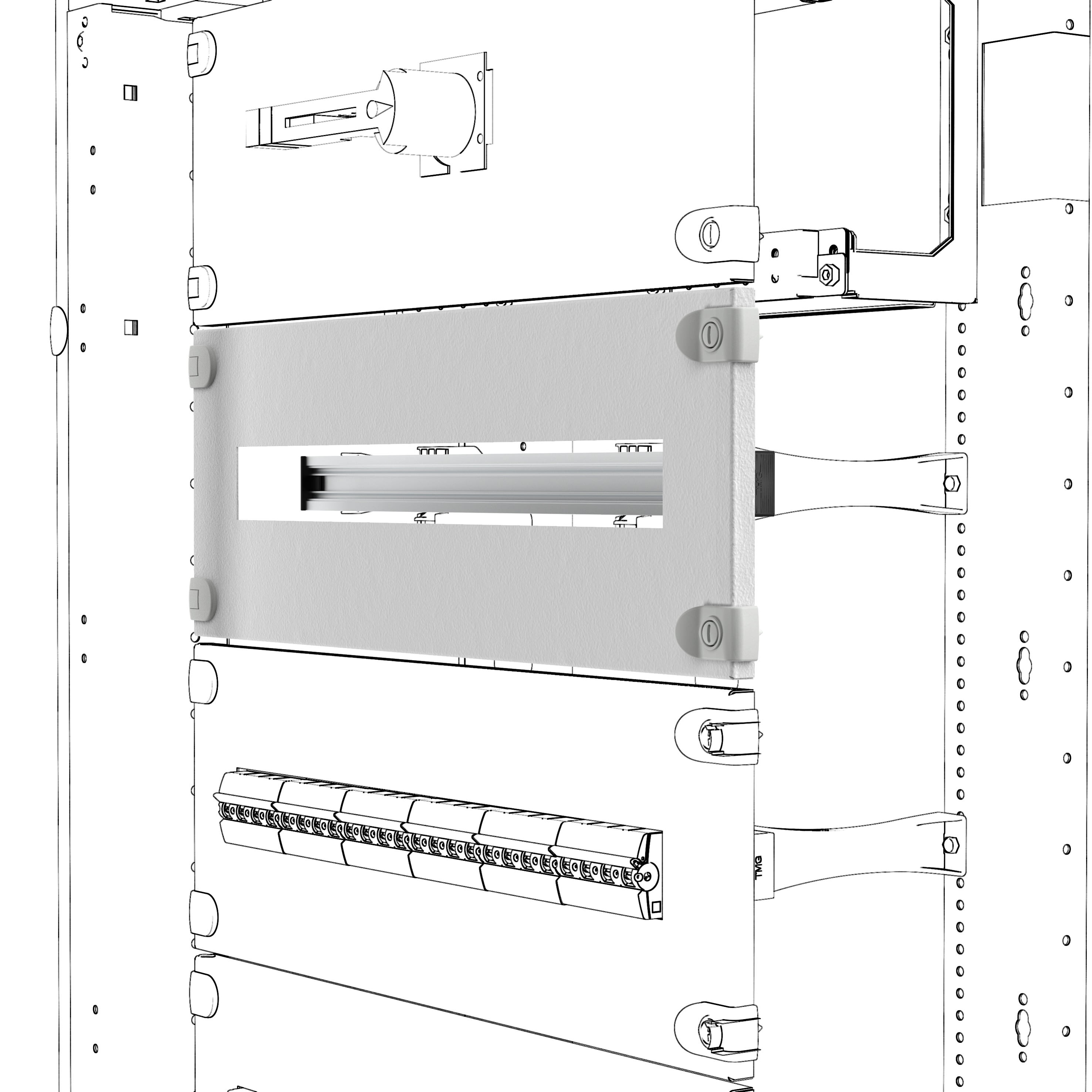 Gewiss - QDX PANNELLO FIN E GUIDA DIN 600x300