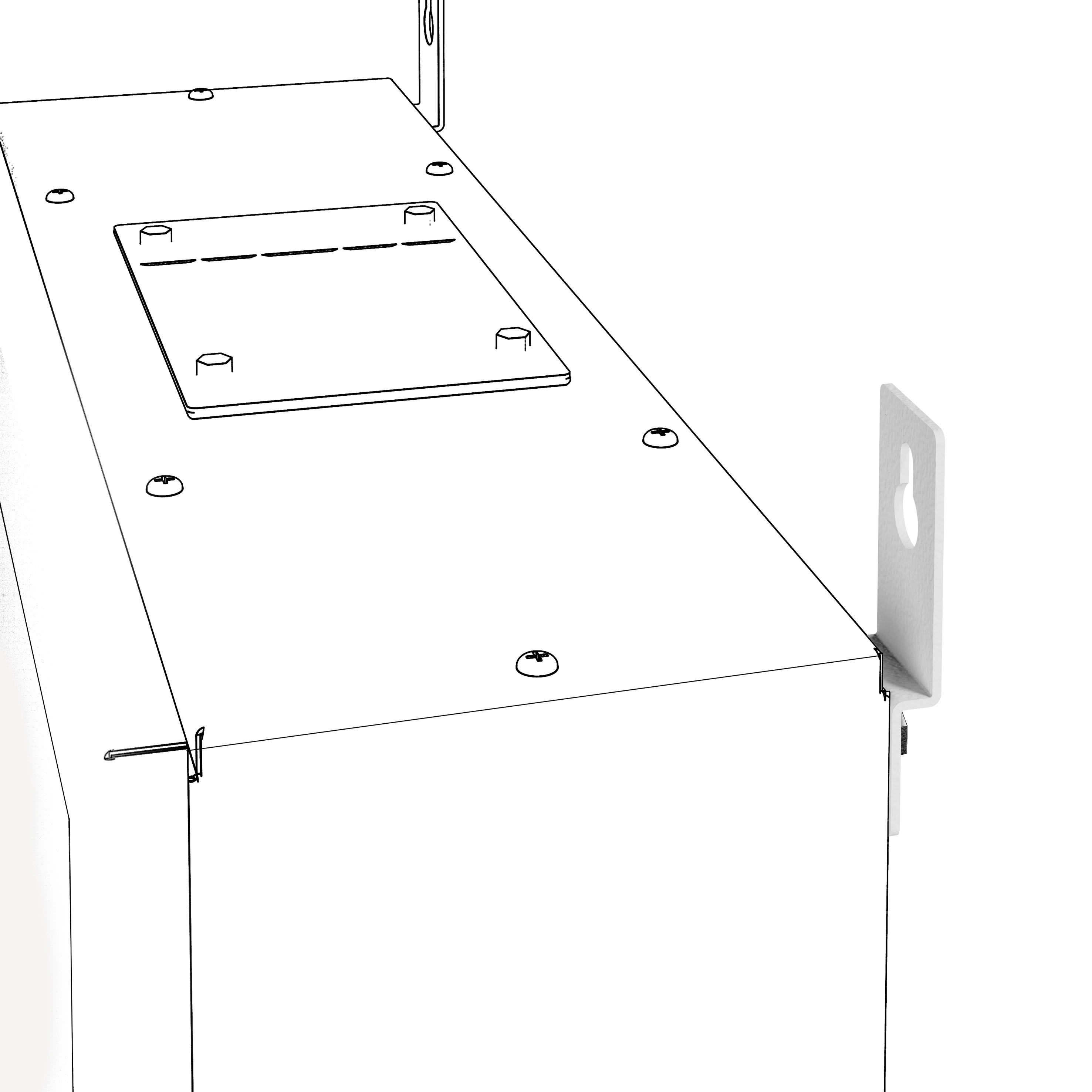 Gewiss - STAFFE FISSAGGIO QDX630H PARETE