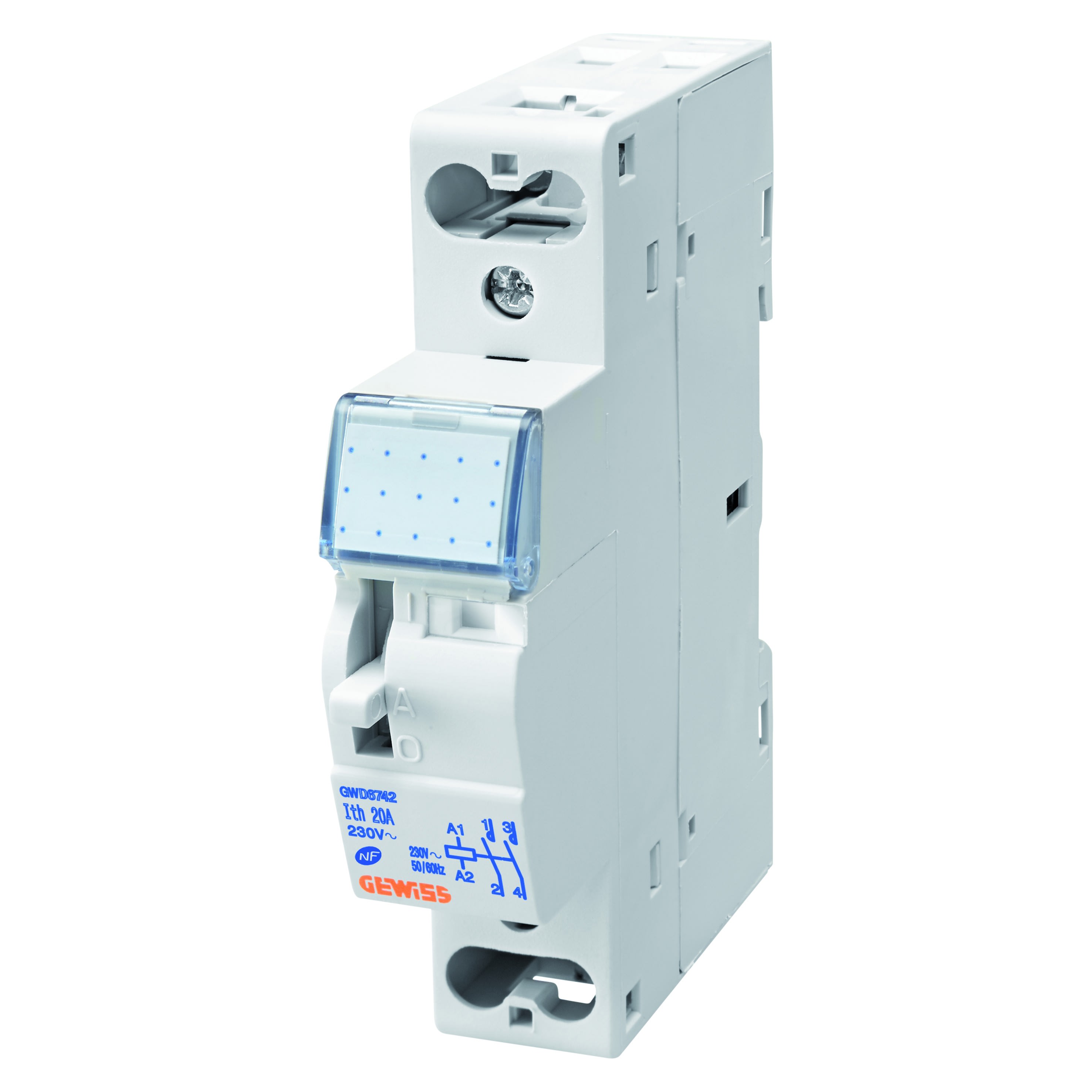 Gewiss - CONTACTEUR JOUR/NUIT 20A 2NO 24V 1M - GWD6741