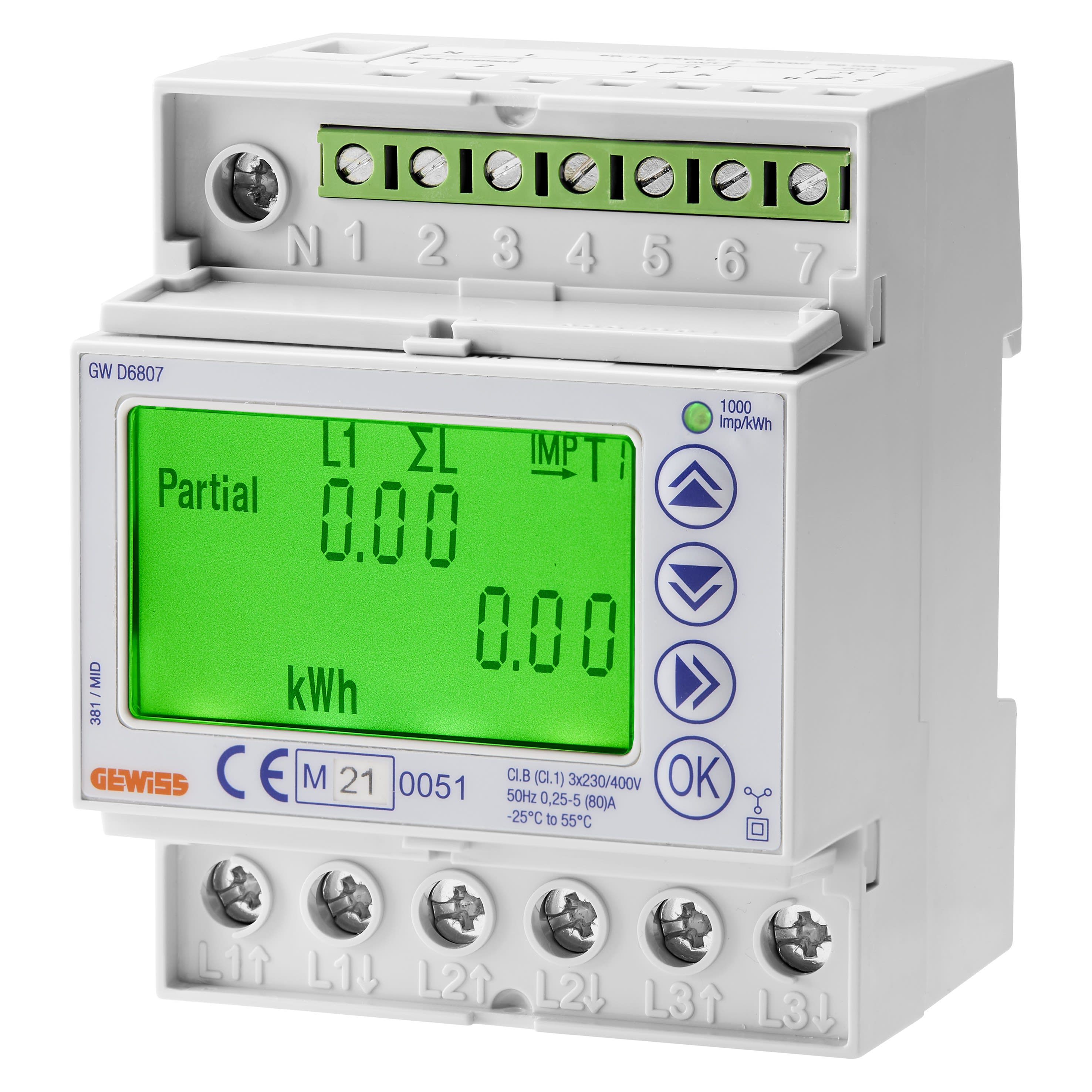 Gewiss - COMPT. MID MODBUS TRIPHASE DIRECT 80A 4M