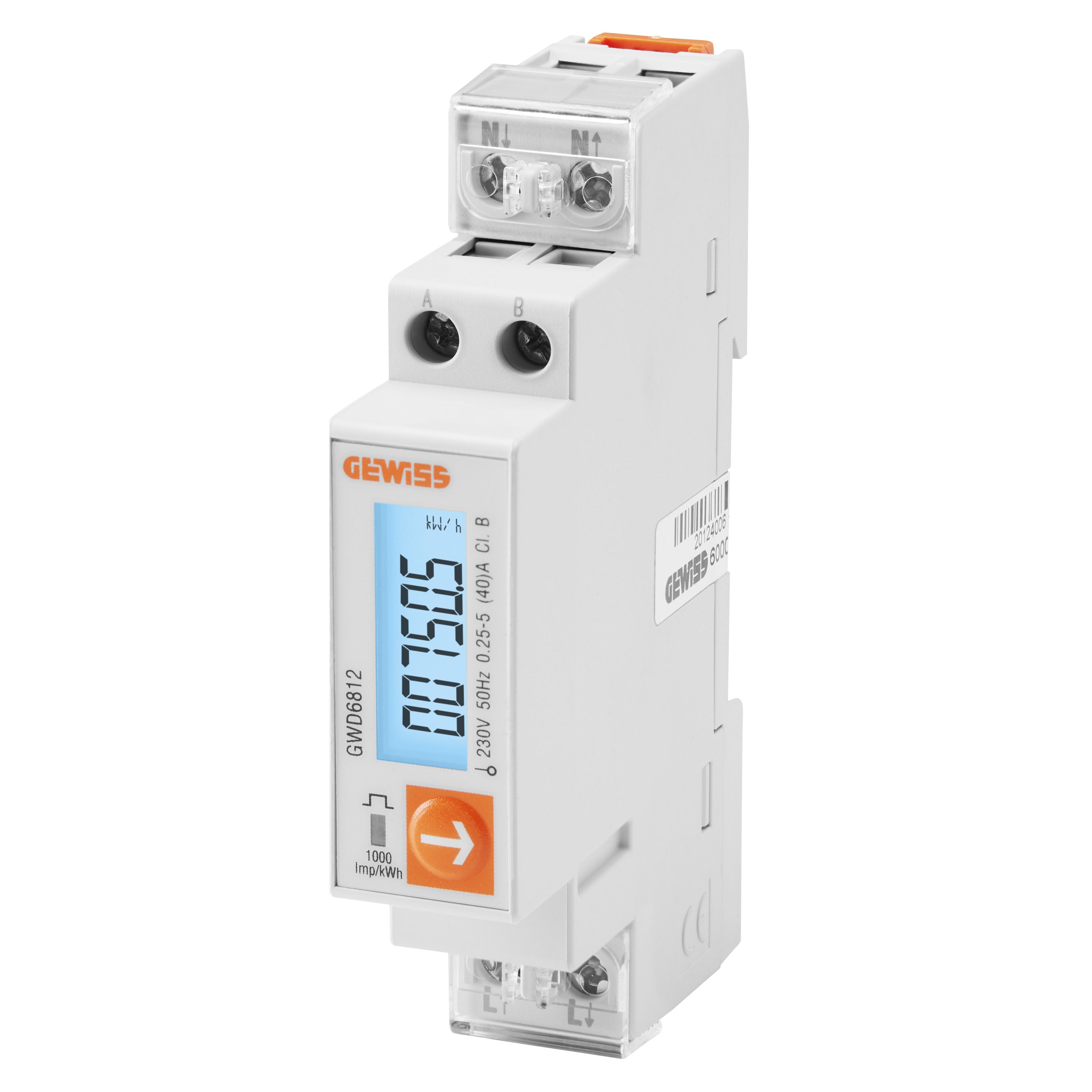 Gewiss - COMPT.ENERGIE MID MONO 40A 1M DLM MODBUS