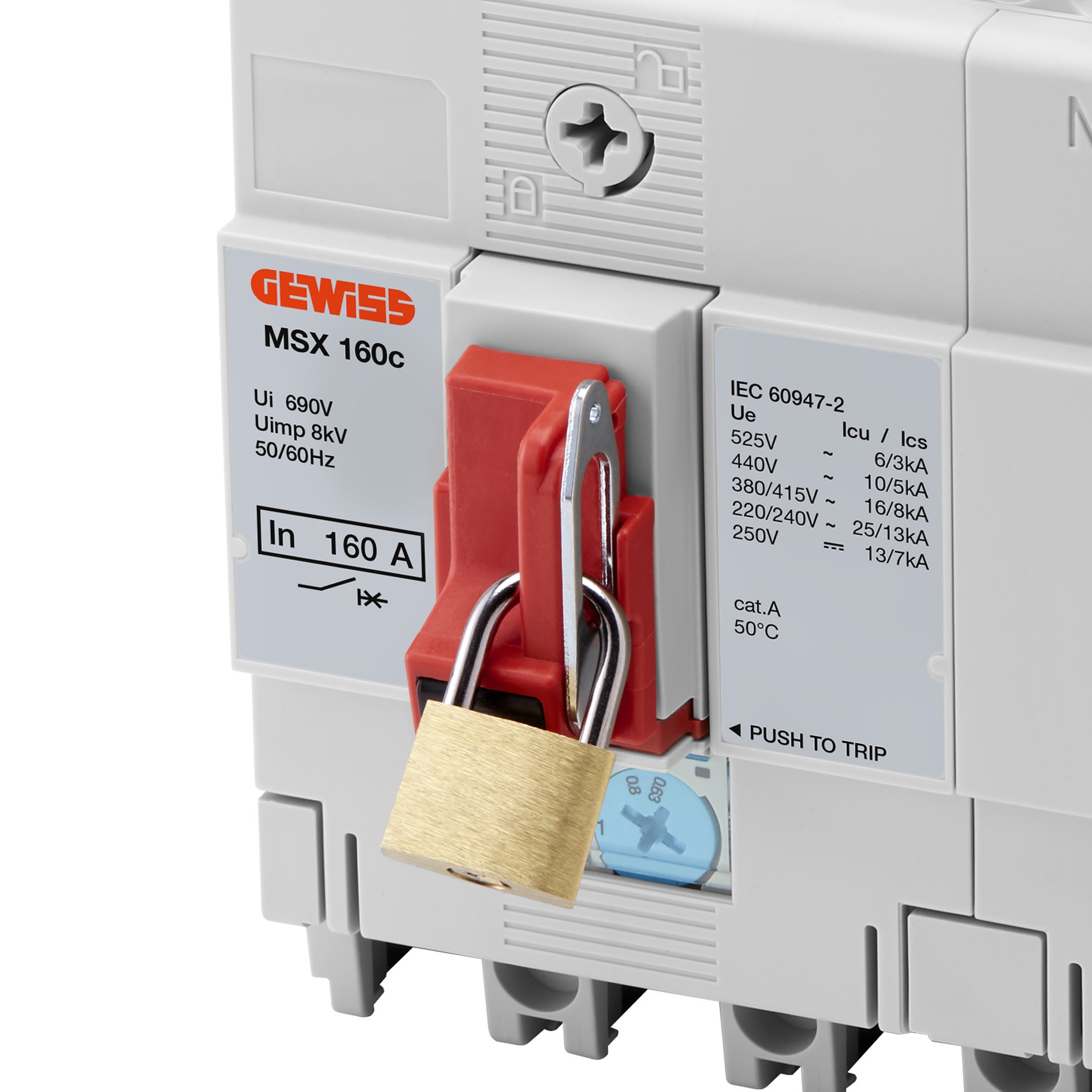 Gewiss - BLOCCO A LUCCHETTO MSX/M160c-250c - GWD8671