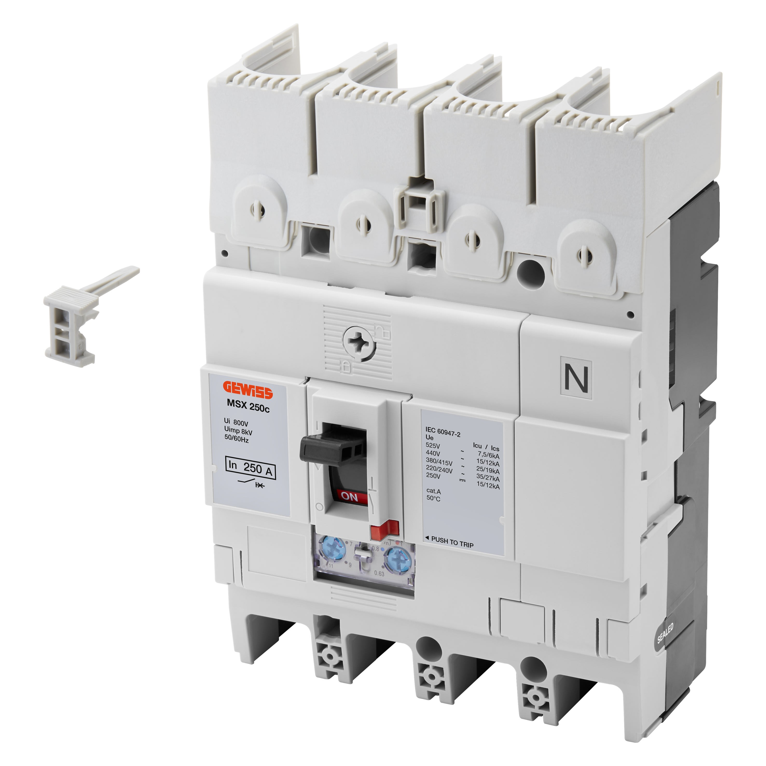 Gewiss - SIGILLO COPRITERMINALI MSX/D/E/M125-630 - GWD8863