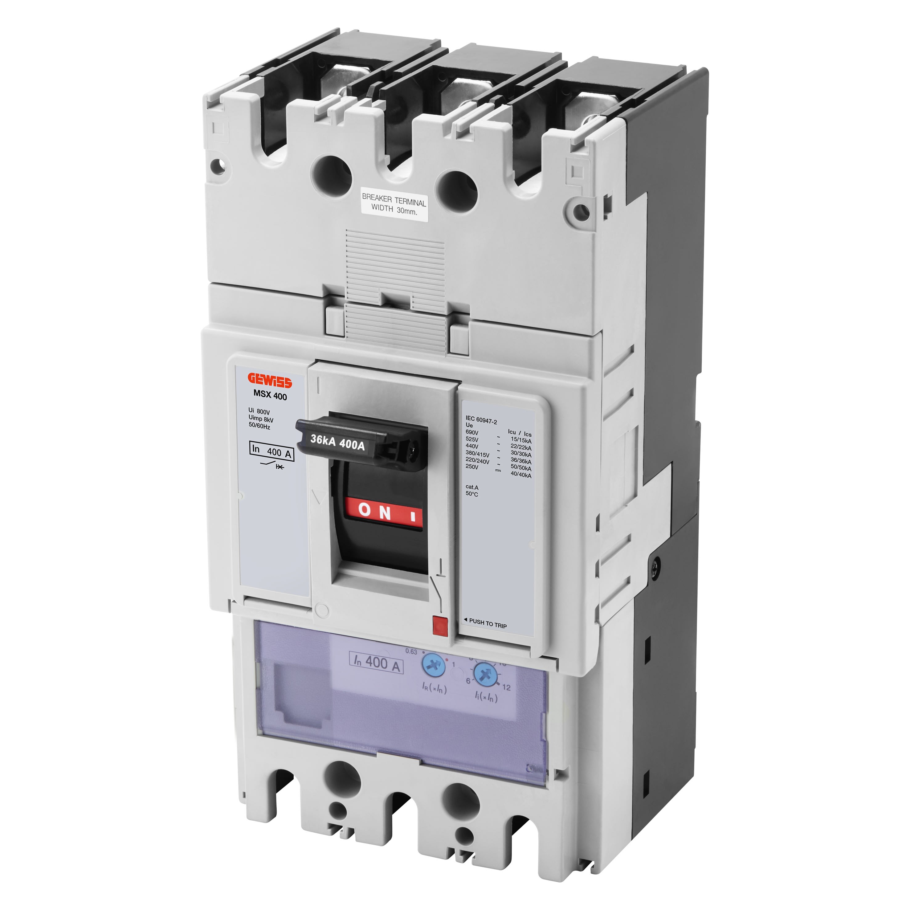Gewiss - MSXD 250 3P 250A 36kA TrMf Term.FC
