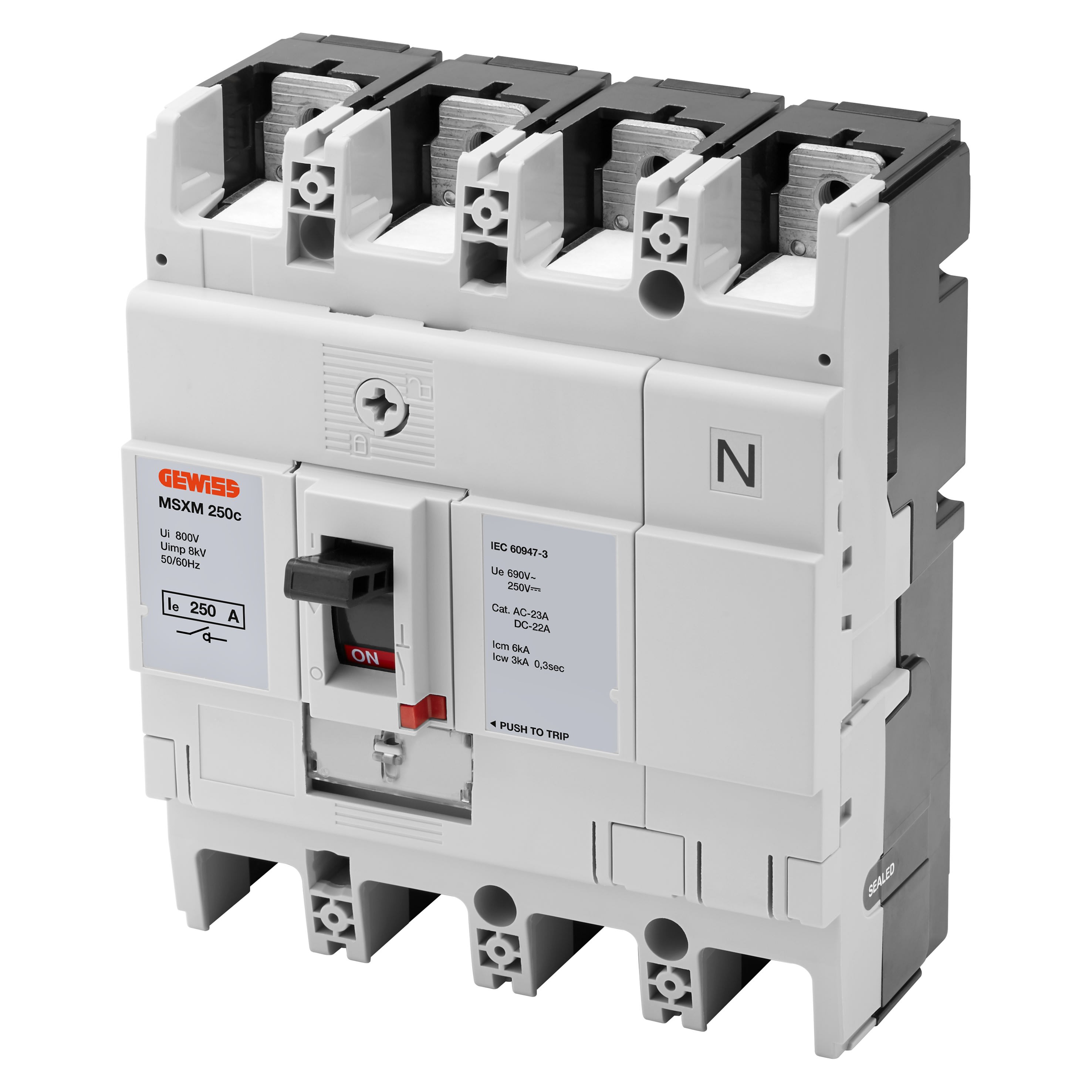 Gewiss - MSXM 250c 4P 250A Term.FC