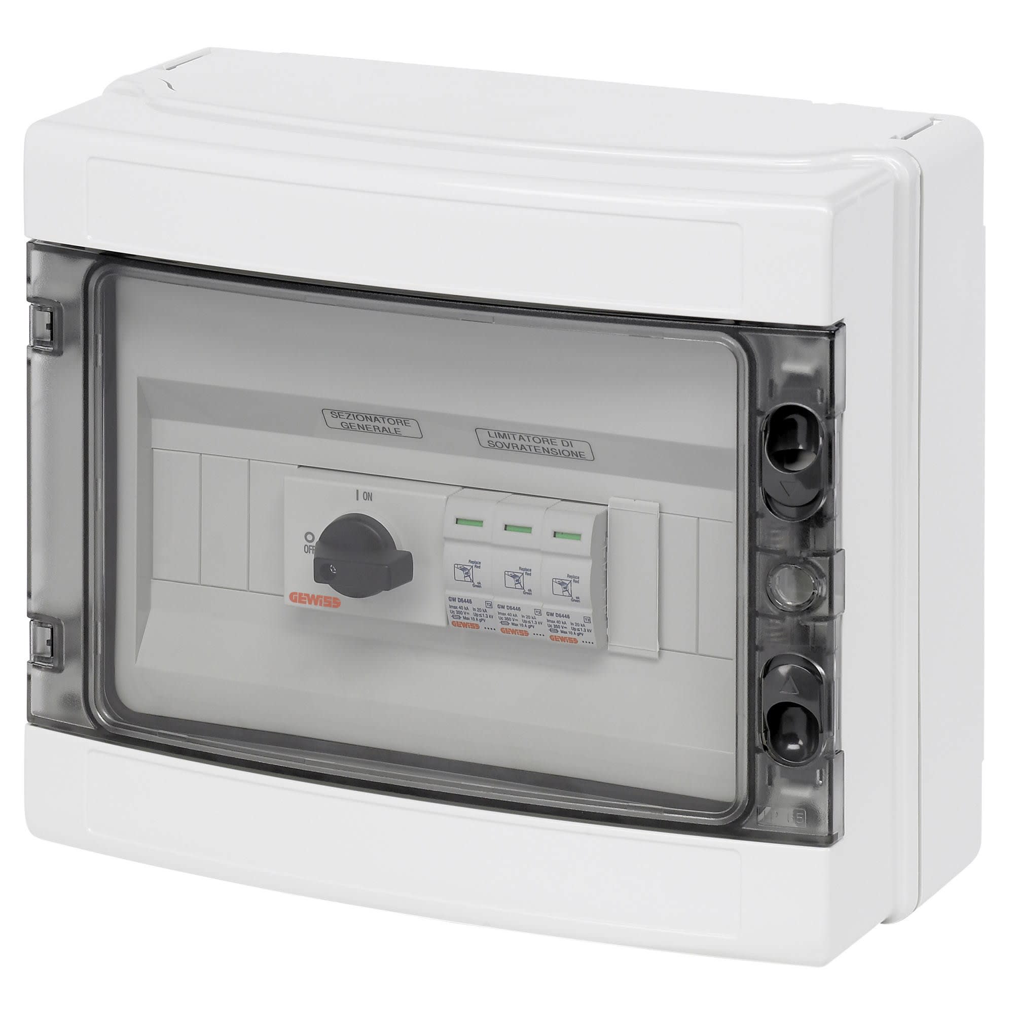 Gewiss - COFFRET 2 CHAÎNES PRÉCÂBLÉ - 600VCC - 25A - 1x12 MODULES - GWD9901