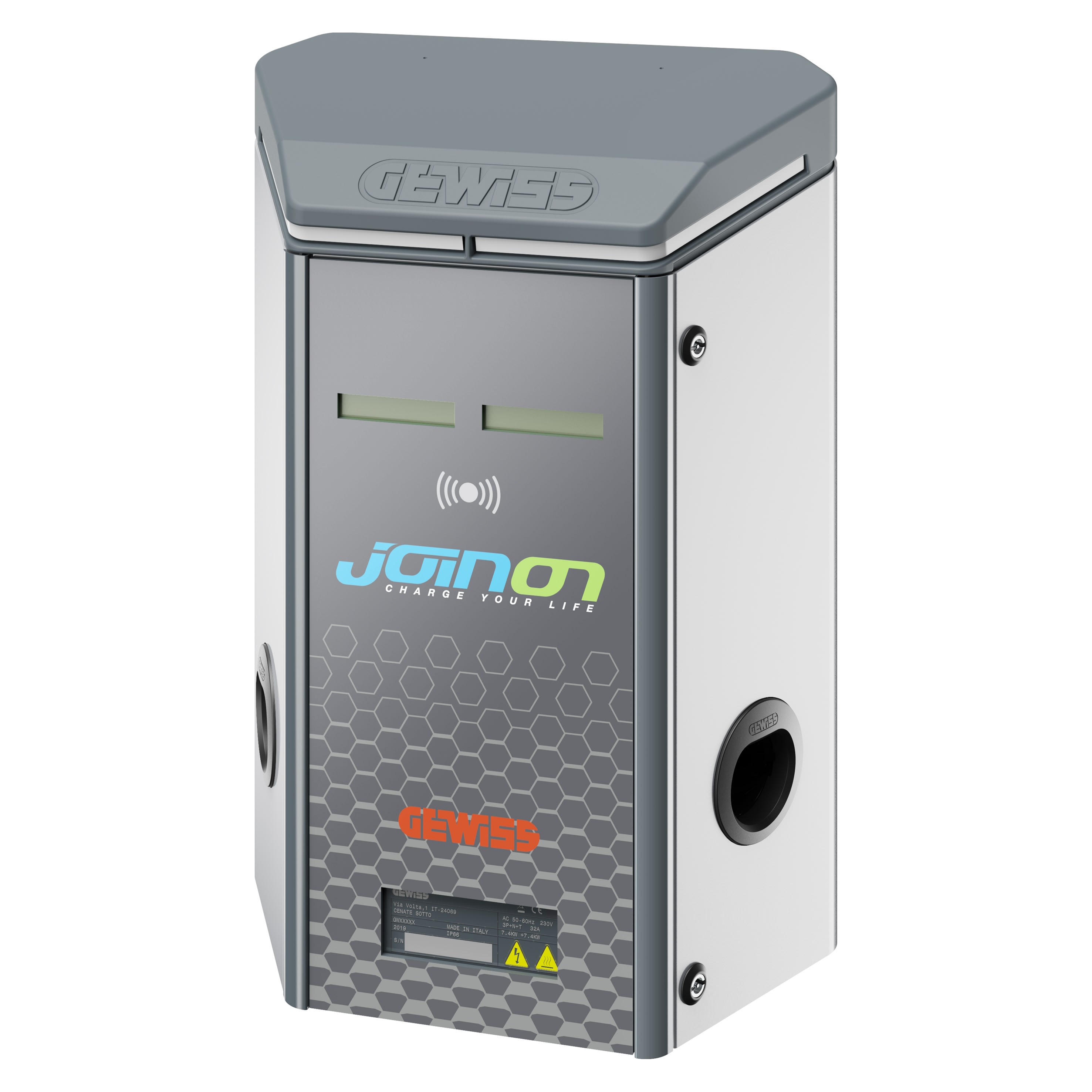 Gewiss - BORNE I-ON MURAL.RFID - RJ45 2x7,4kW T2S