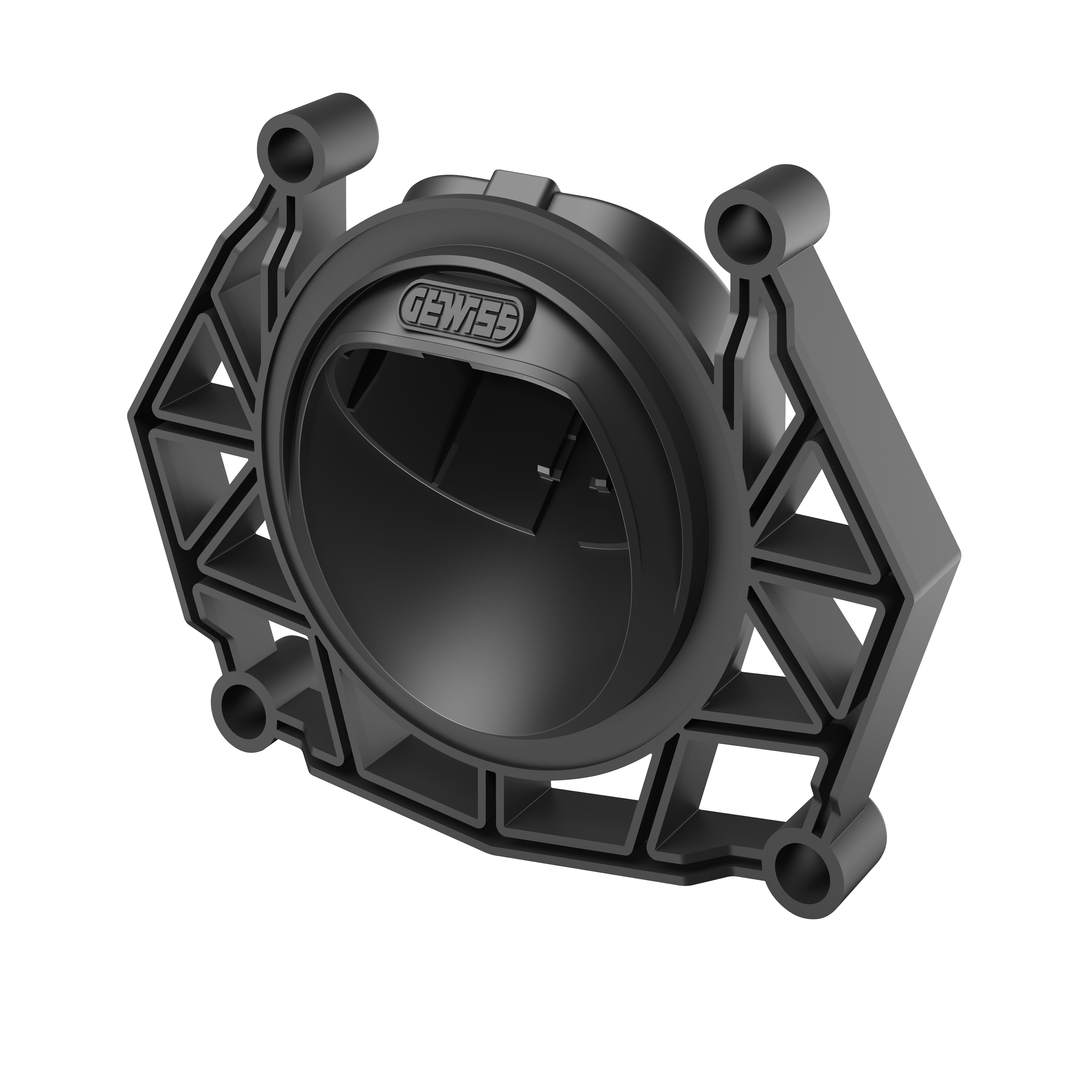 Gewiss - SUPPORT ENCASTRÉ CONNECTEUR MOBILE T2