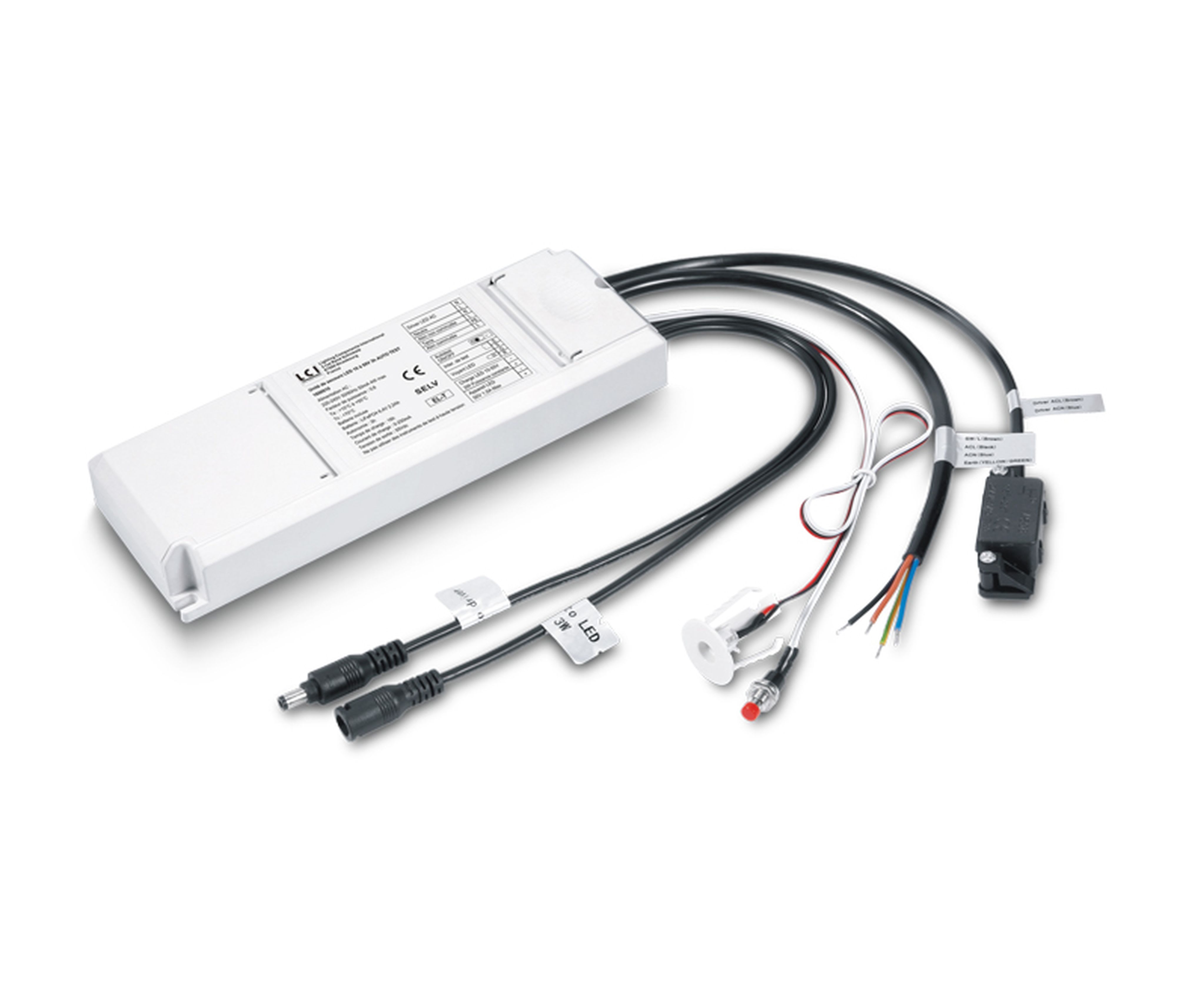 LCI - Unité de secours LED 3W 10-50V - 3h - Auto-test