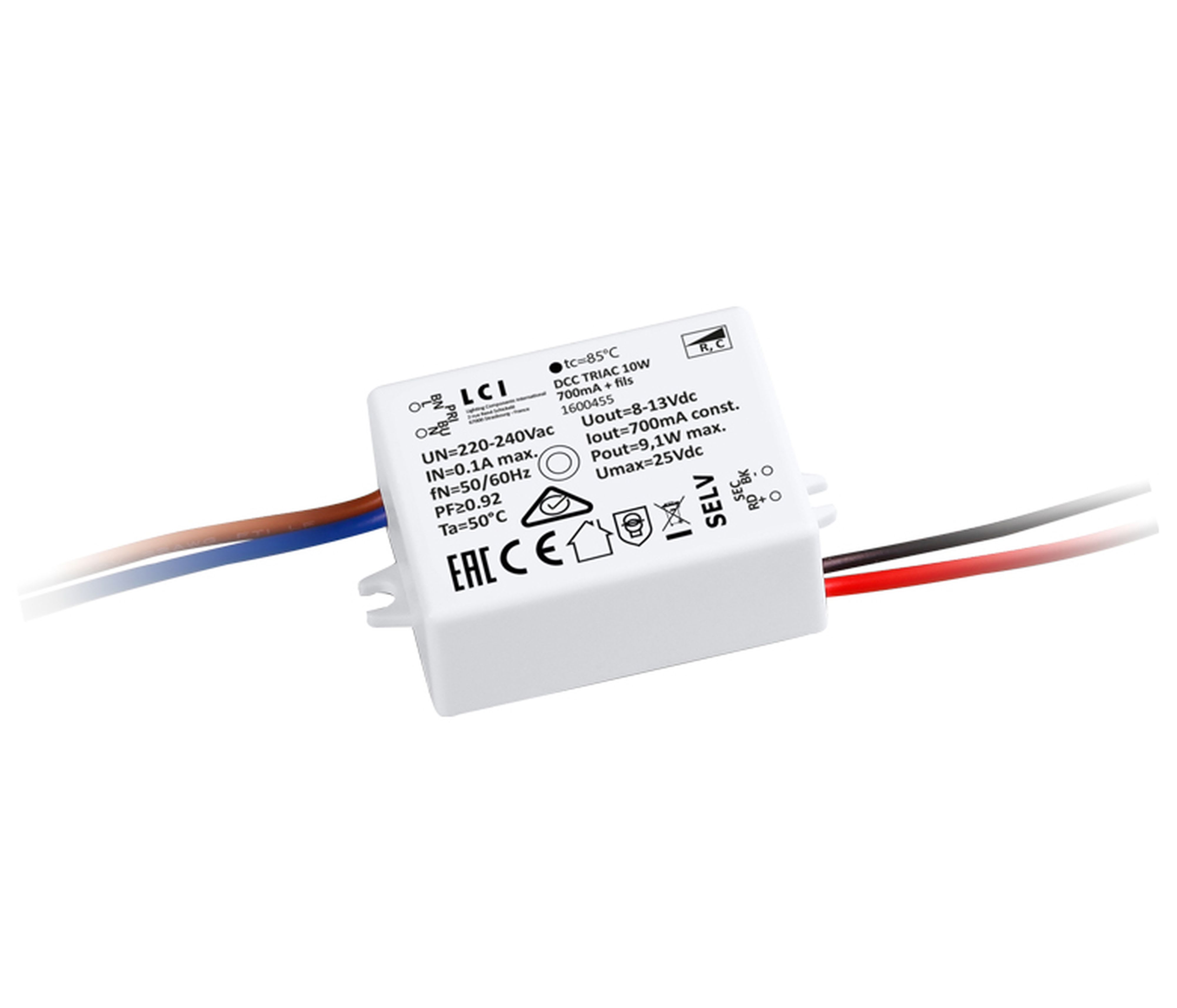 LCI - DCC TRIAC 10W 700mA + fils