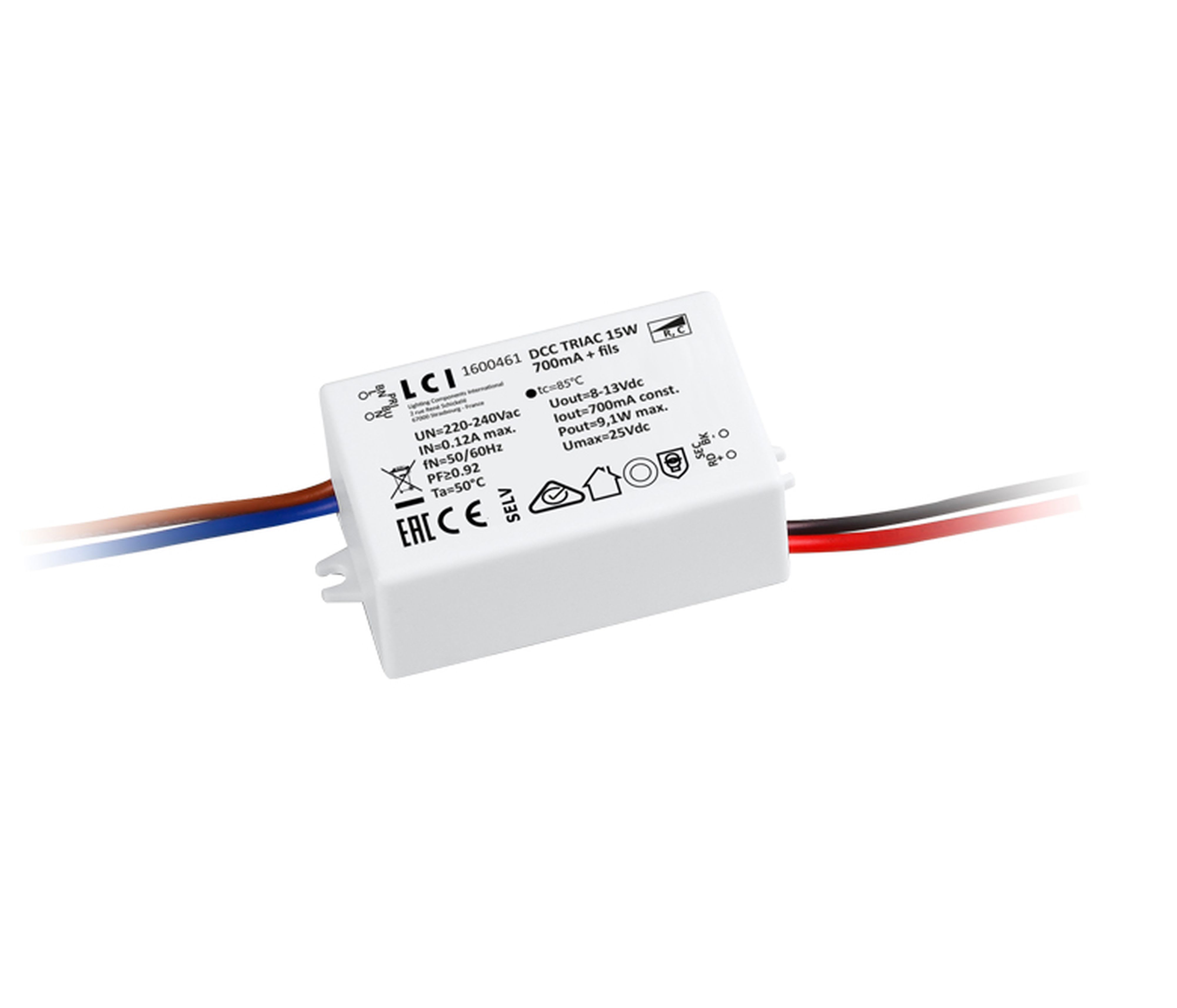LCI - DCC TRIAC 15W 350mA + fils