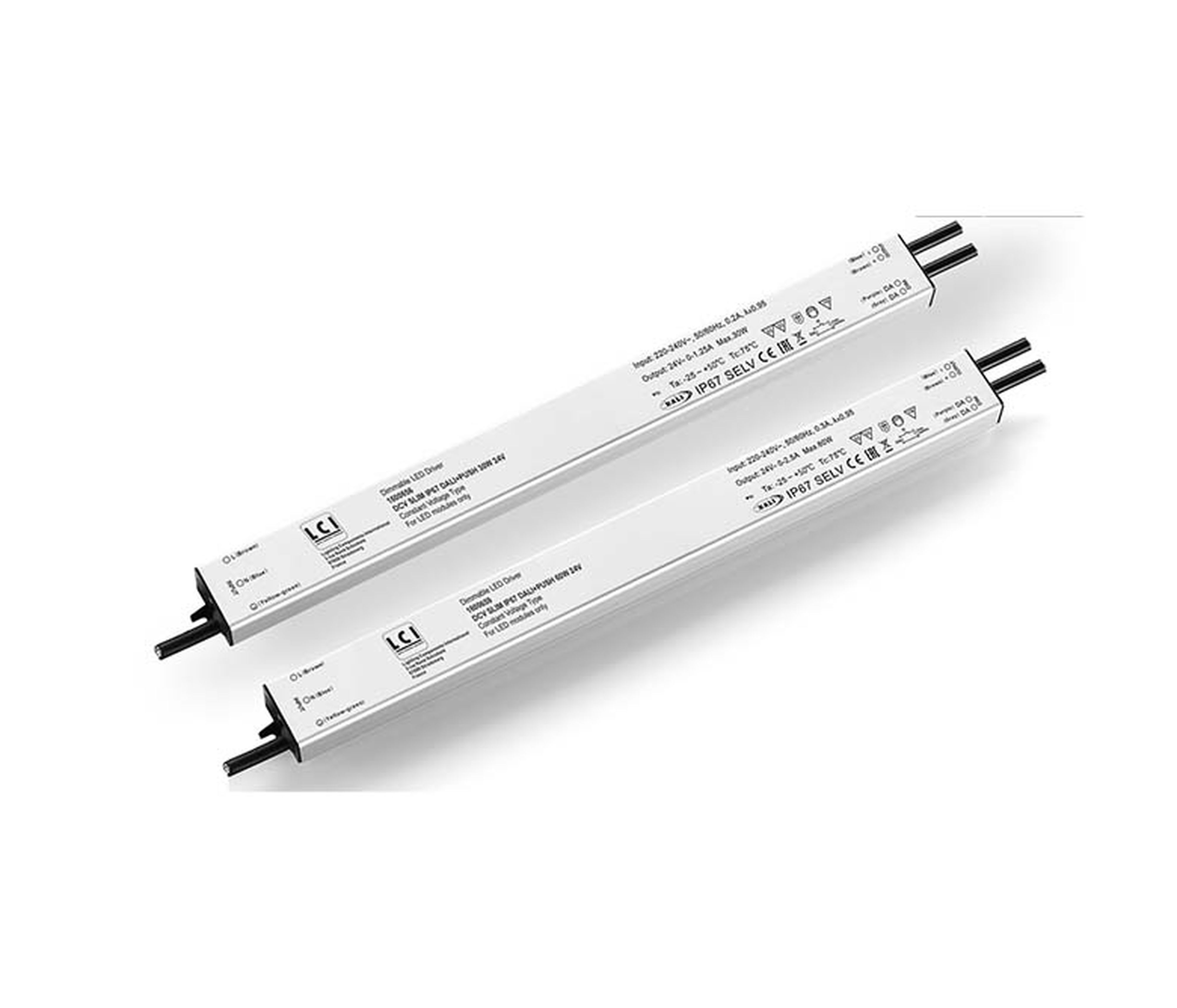 LCI - DCV SLIM IP67 DALI+PUSH 160W 24V