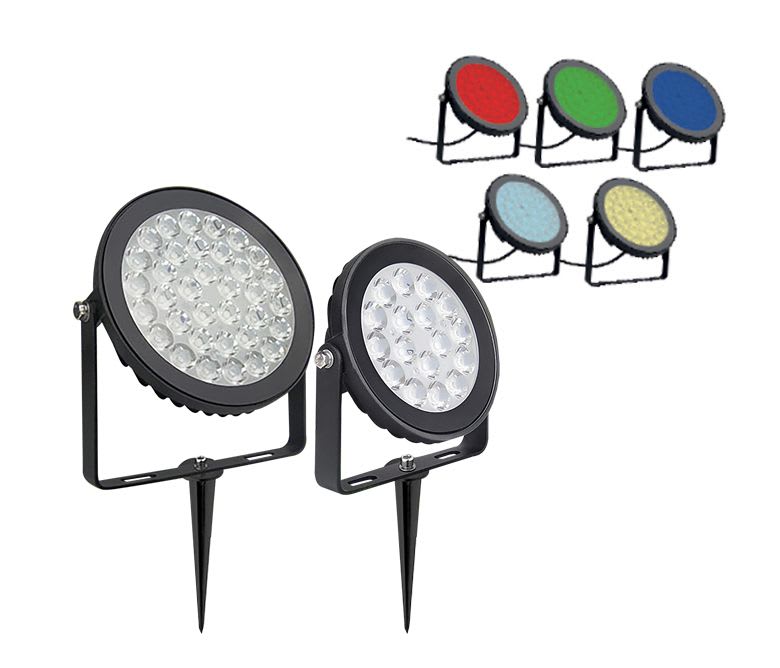 LCI - Projecteur jardin rond RGB+CW-WW IP66 25W