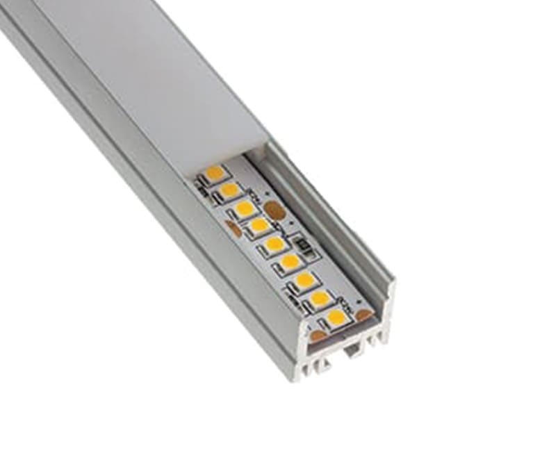 LCI - Profilé LED AL1715C - 2m + diffuseur opale + accessoires