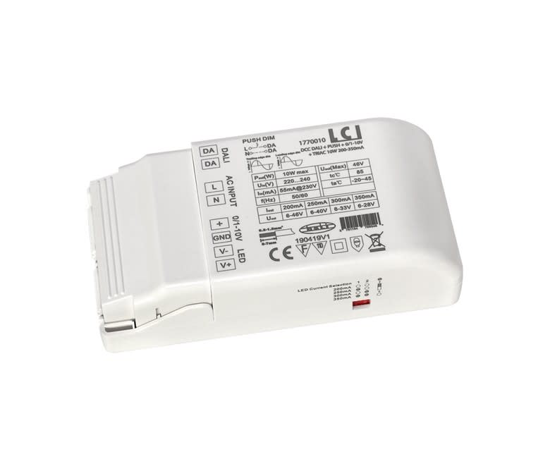LCI - DCC DALI + PUSH + 0/1-10V + TRIAC 10W 200-350mA