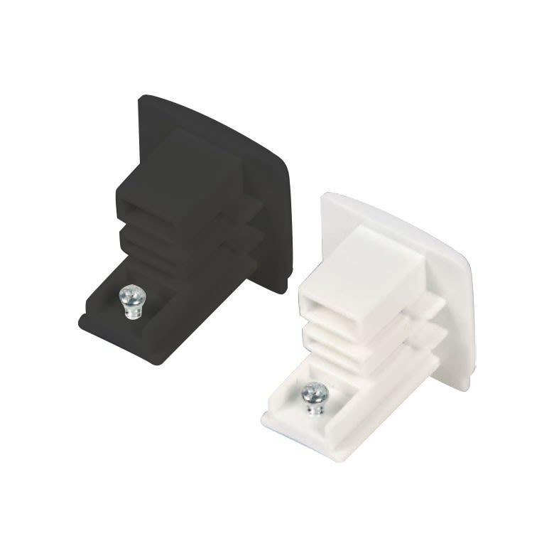 LCI - Connecteur de fin pour Rail 3 phases noir