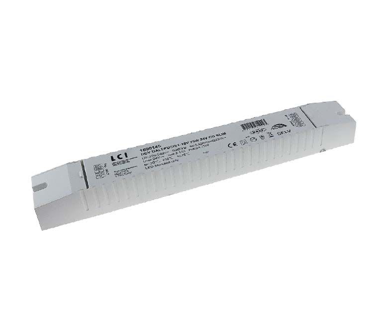 LCI - DCV DALI PUSH 0/1-10V 75W 24V CG SLIM