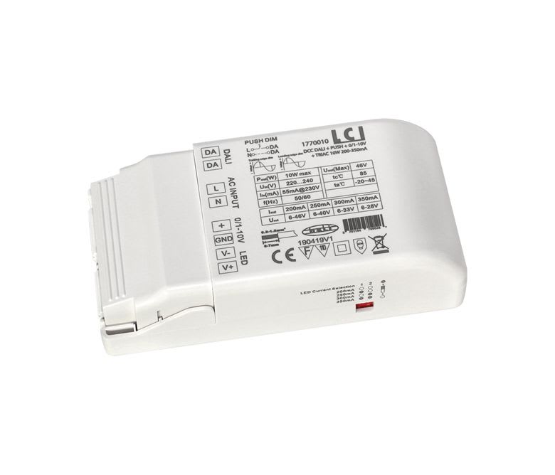 LCI - DCC DALI + PUSH + 0/1-10V + TRIAC 10W 200-350mA