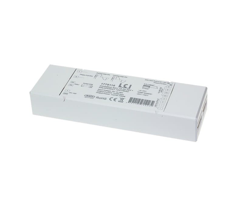 LCI - Contrôleur 4en1 12-24-36-48V + DALI+PUSH+1-10V+TRIAC