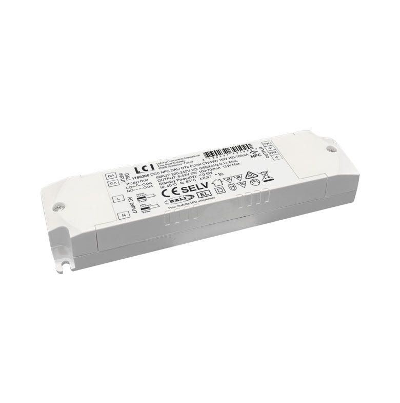 LCI - DCC NFC DALI DT8 PUSH CW-WW 15W 100-700mA