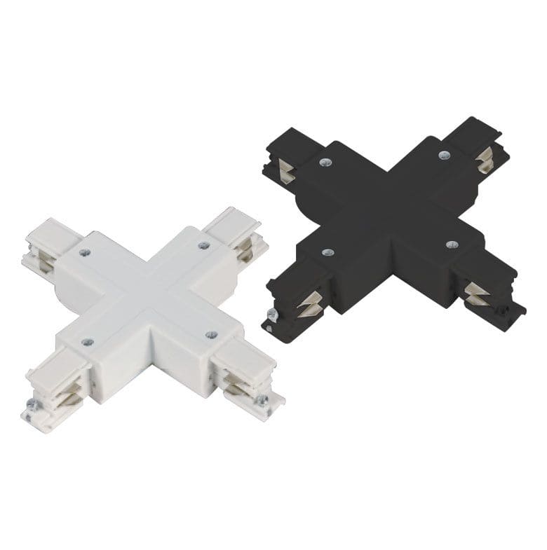 LCI - Alimentation -  croix - pour Rail 3 phases blanc