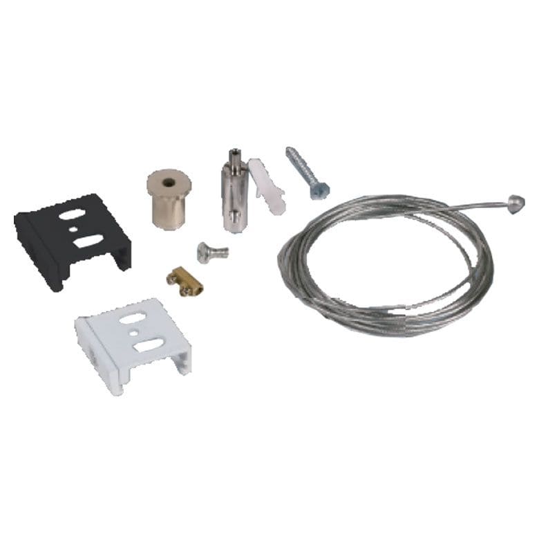 LCI - Kit de suspension (2m) pour Rail 3 phases noir