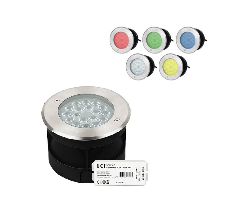 LCI - Encastré sol IP68 - 9W RGB+CW-WW
