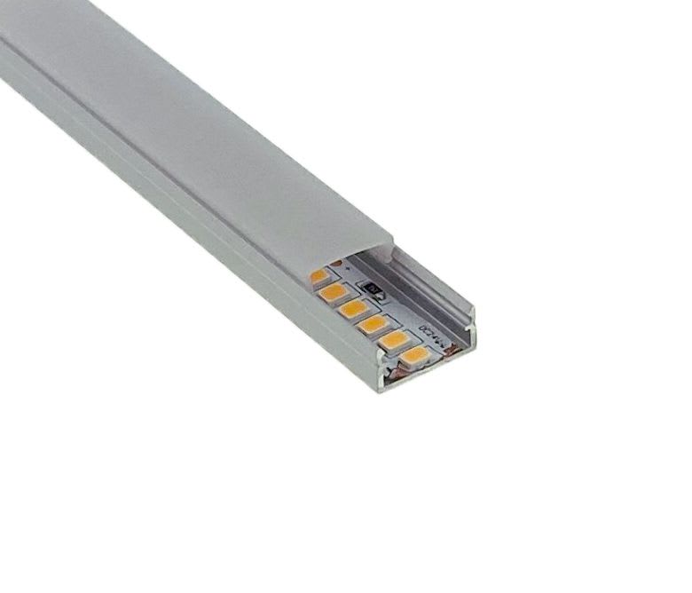 LCI - Profilé LED AN 8x14  - 2m +  diffuseur opale + accessoires