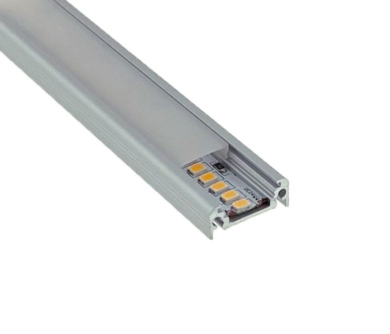 LCI - Profilé LED AN 8x20 - 2m +  diffuseur opale + accessoires