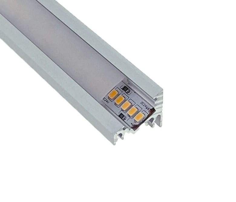 LCI - Profilé LED AN 16x20 _ 30-60° - 2m +  diffuseur opale + accessoires