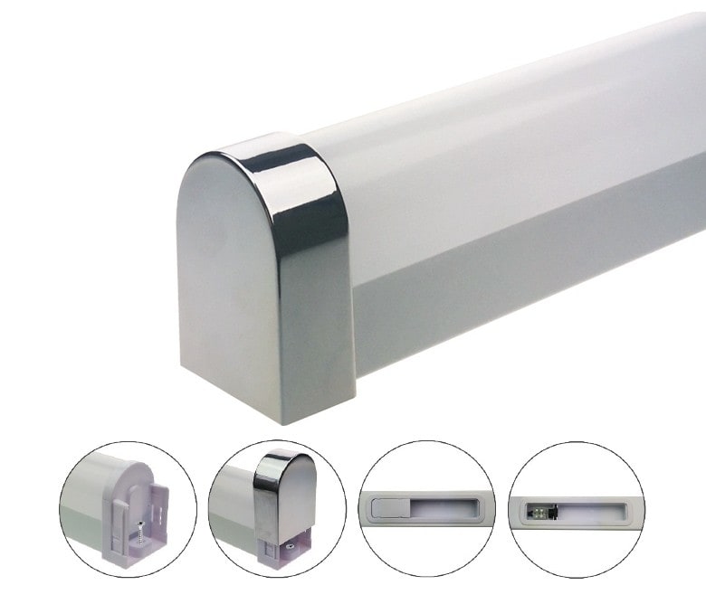 LCI - Applique SDB chromée IP44 15W 3000-4000K CII