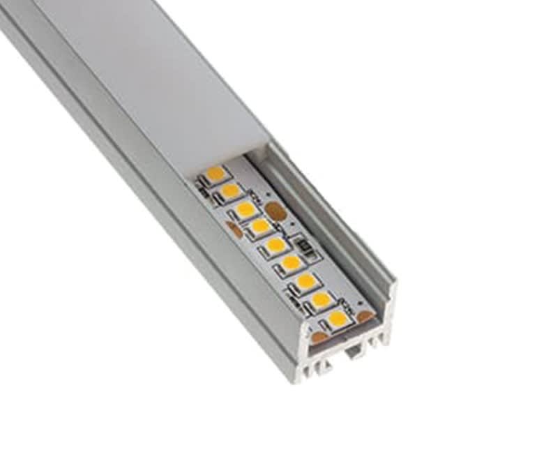 LCI - Profilé LED AL1715C - 2m + diffuseur opale + accessoires