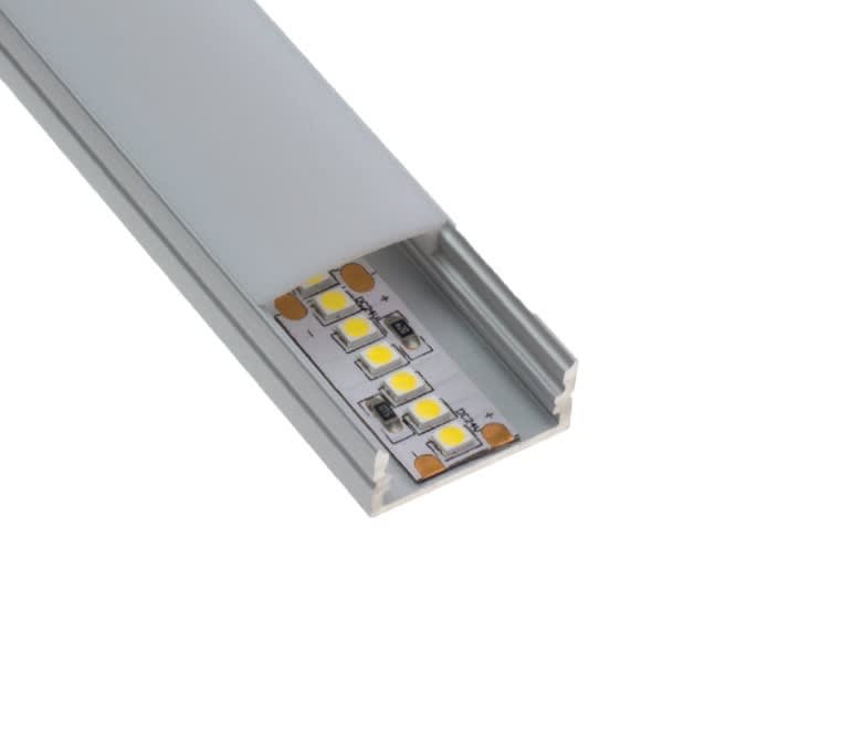 LCI - Profilé LED S2310 - 2m + diffuseur opale + accessoires