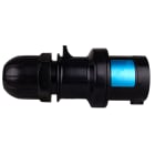 CAE Data - FICHE ALIMENTATION MALE P17 - 2 POLES + TERRE - CORPS NOIR -