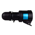 CAE Data - FICHE ALIMENTATION P17 FEMELLE 2 POLES + TERRE - CORPS NOIR -