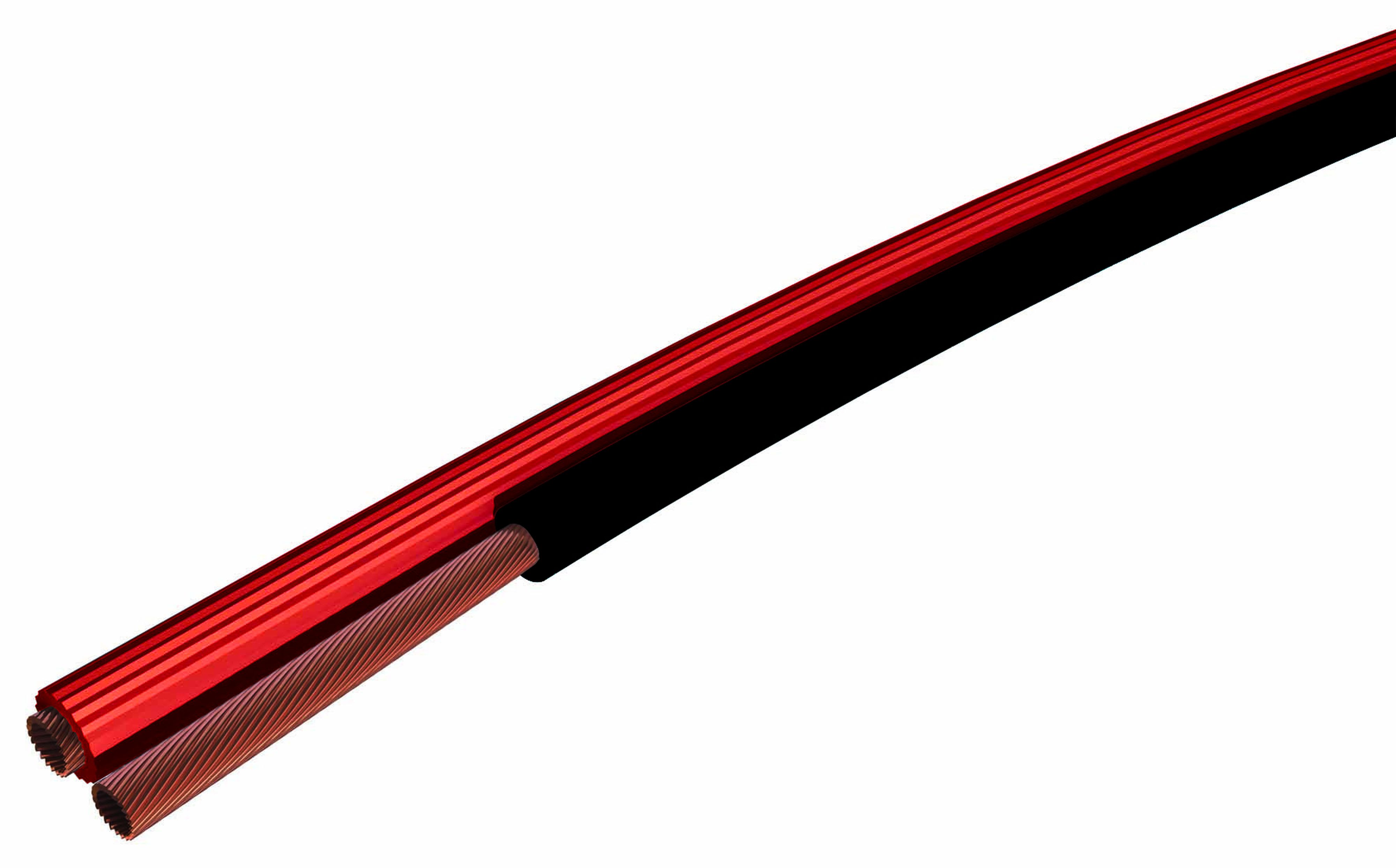 CAE Data - CABLE HP PLAT 2 x 1.00 MM2 PVC ROUGE / NOIR
