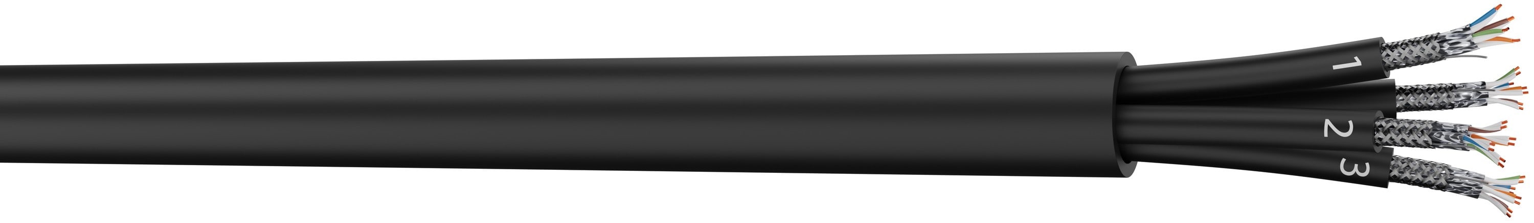 CAE Data - CABLE MULTI CAT.6A - S/FTP - 5 CABLE COMPOSE DE 4 x AUDIOLAN6