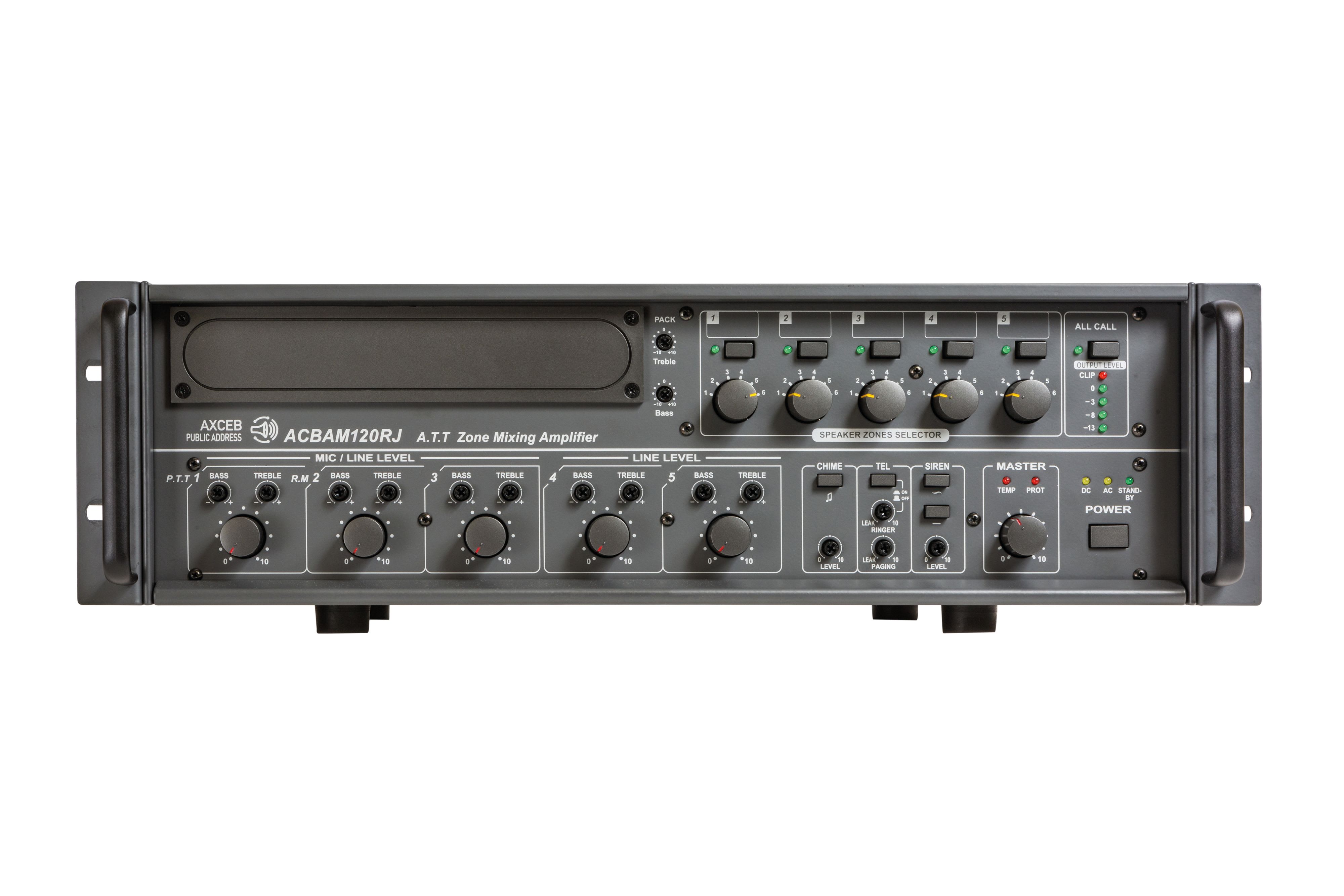 CAE Data - AMPLI MELANGEUR 5 ZONES - 120W AVEC ENTREE MICRO RJ45