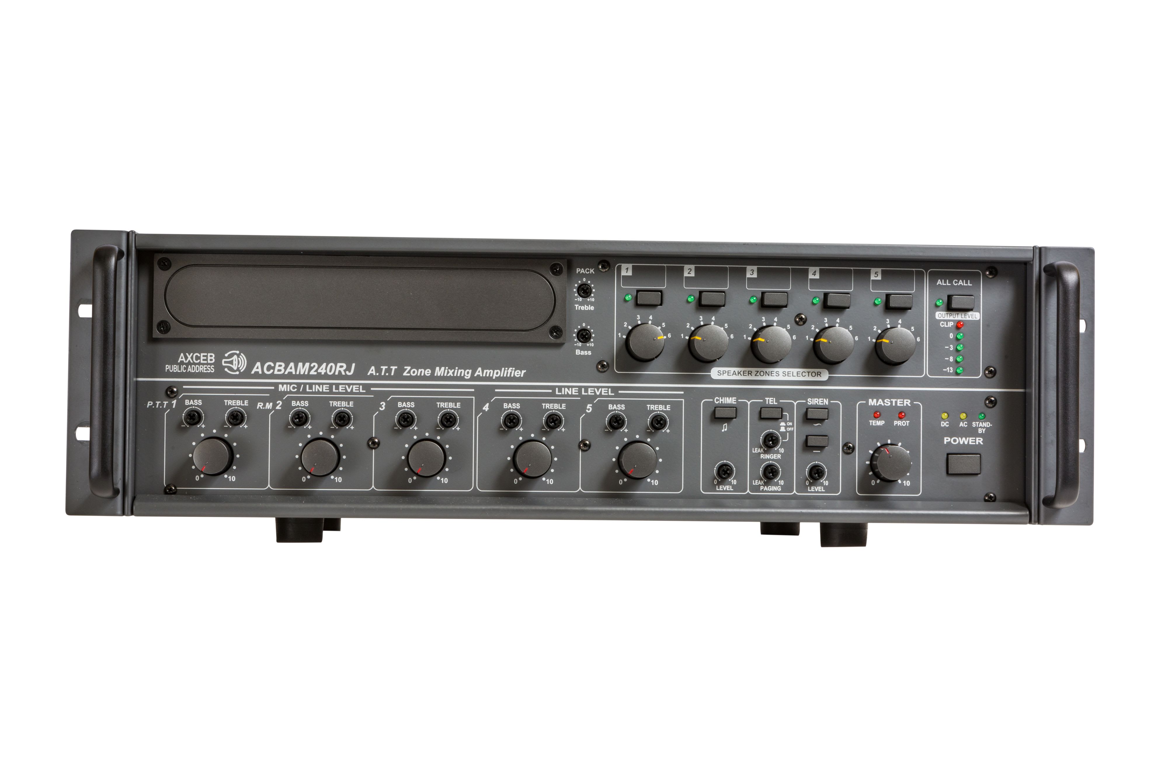 CAE Data - AMPLI MELANGEUR 5 ZONES 240 W AVEC ENTREE MICRO RJ45