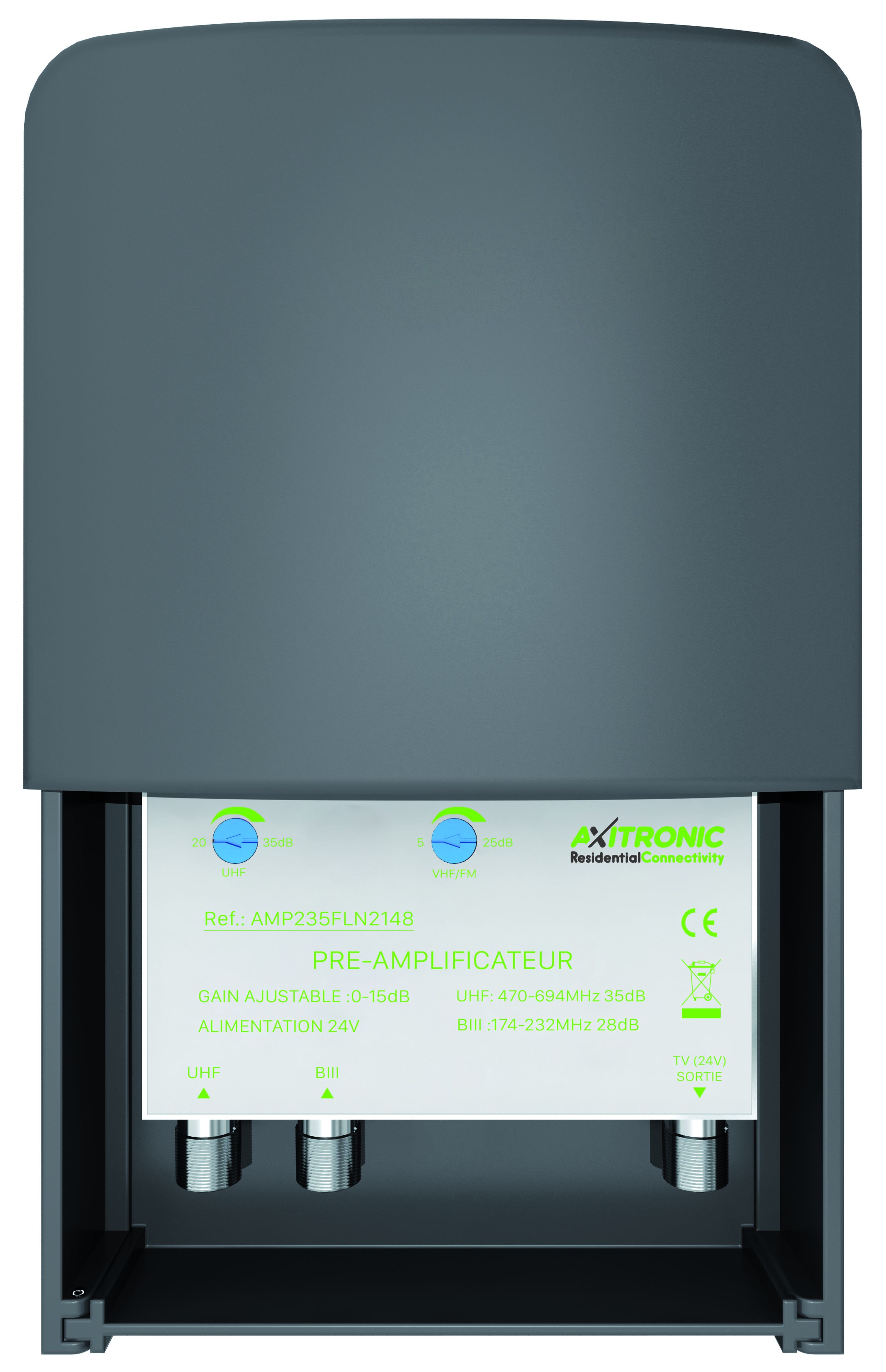 CAE Data - PRE AMPLI DE MAT 2148 35 dB BLINDE GAIN REGLABLE