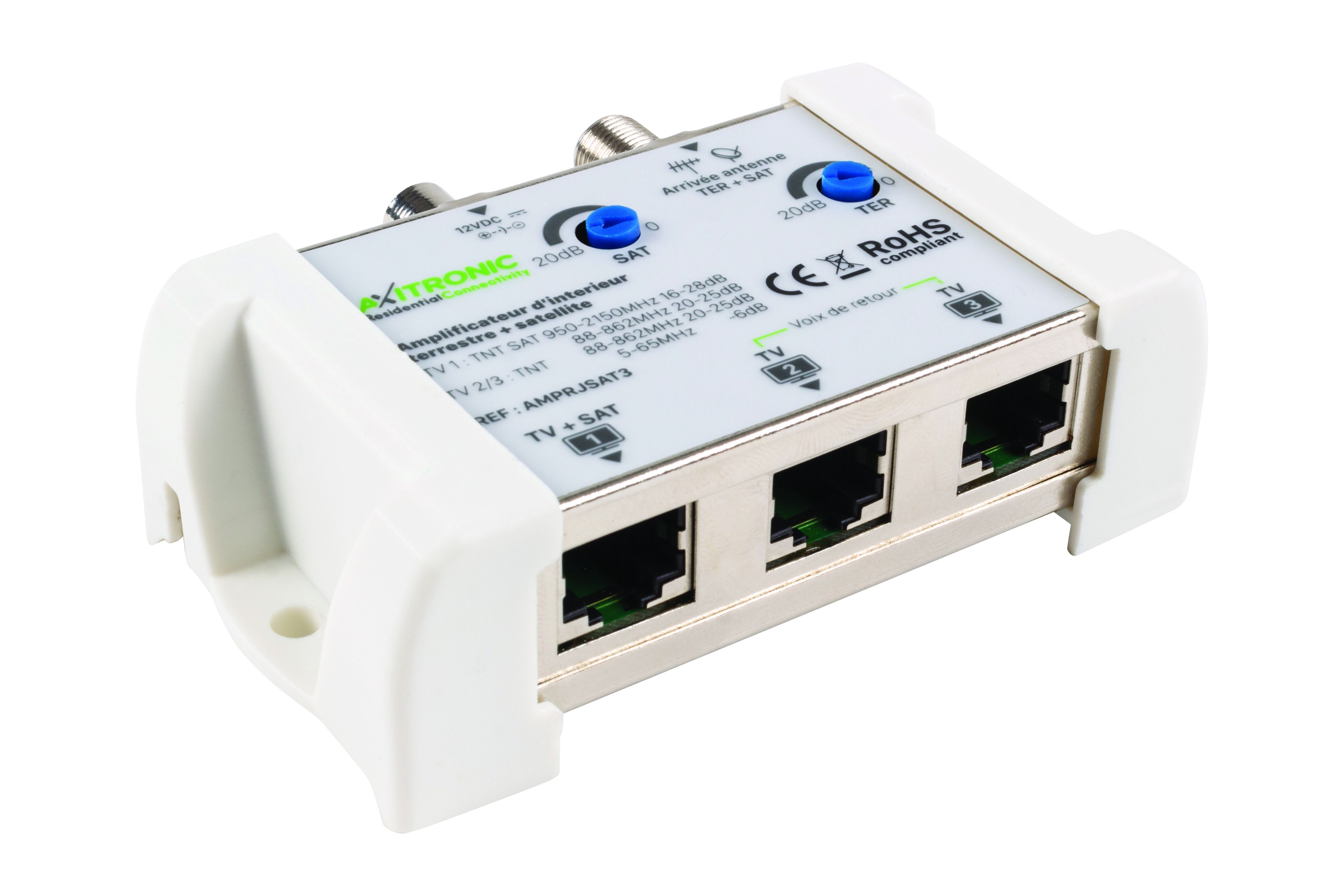 CAE Data - AMPLI INTERIEUR TER+SAT 1E/3S 20dB