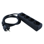 CAE Data - BLOC ALIMENTATION 4 PRISES SANS INTER - CORDON 2 M PLASTIQUE NOIR