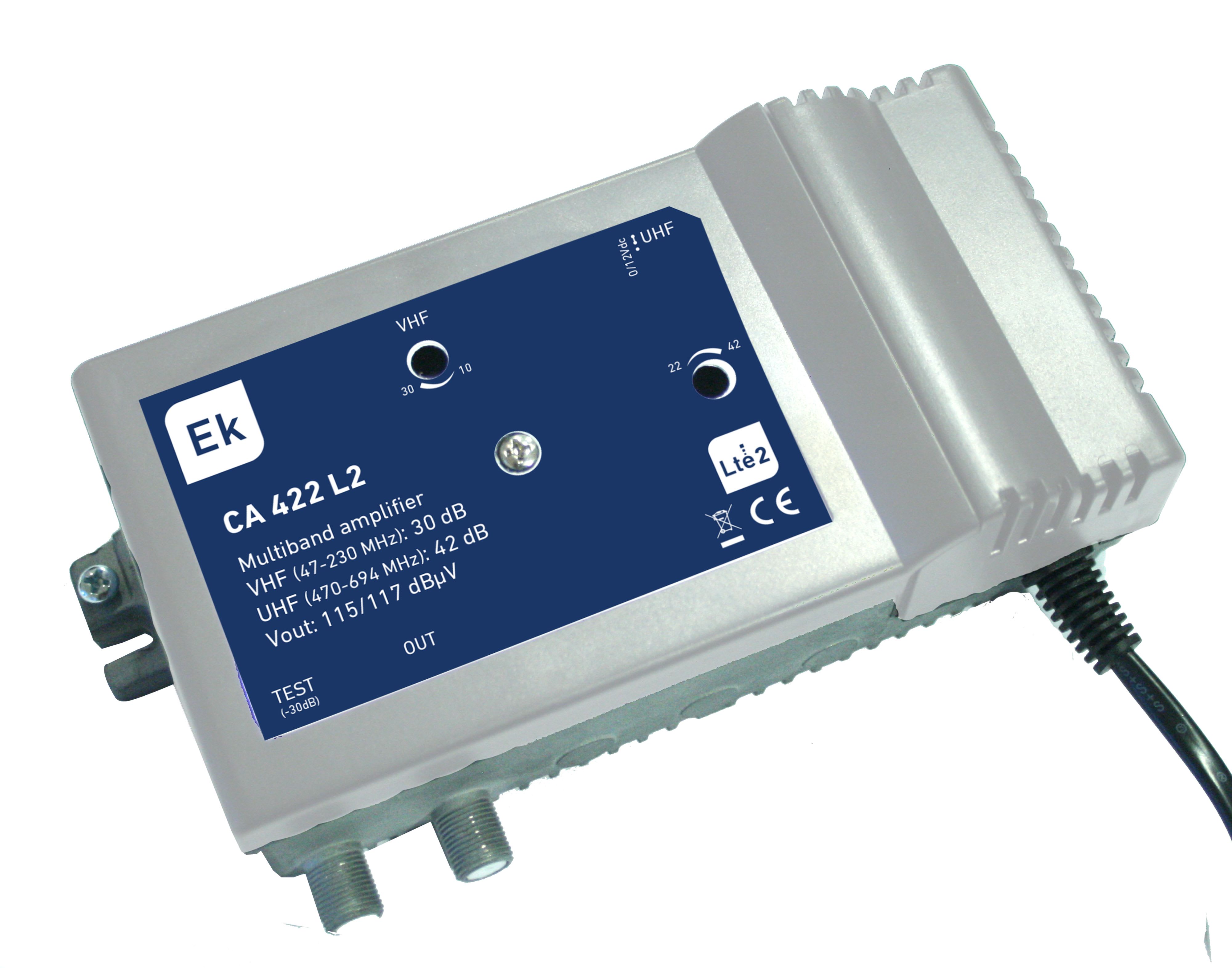 CAE Data - AMPLIFICATEUR MULTIBANDES UHF/ ENTREES 30-40DB