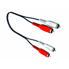 CAE Data - CORDON MOULE RCA - 5M 2 X RCA PLASTIQUE ROUGE+BLANC