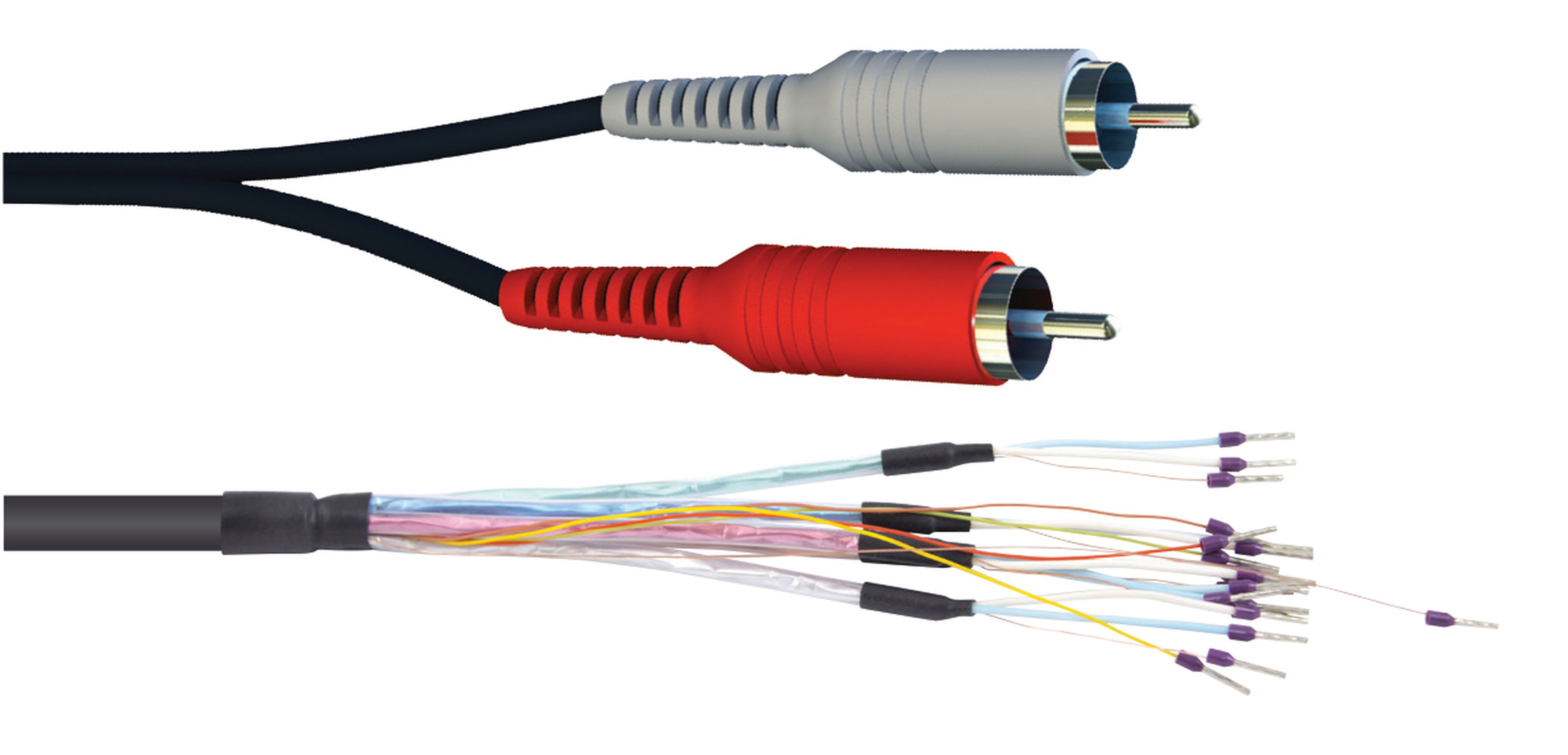 CAE Data - CORDON 2 RCA - 5M 2 x RCA MALES PLASTIQUES