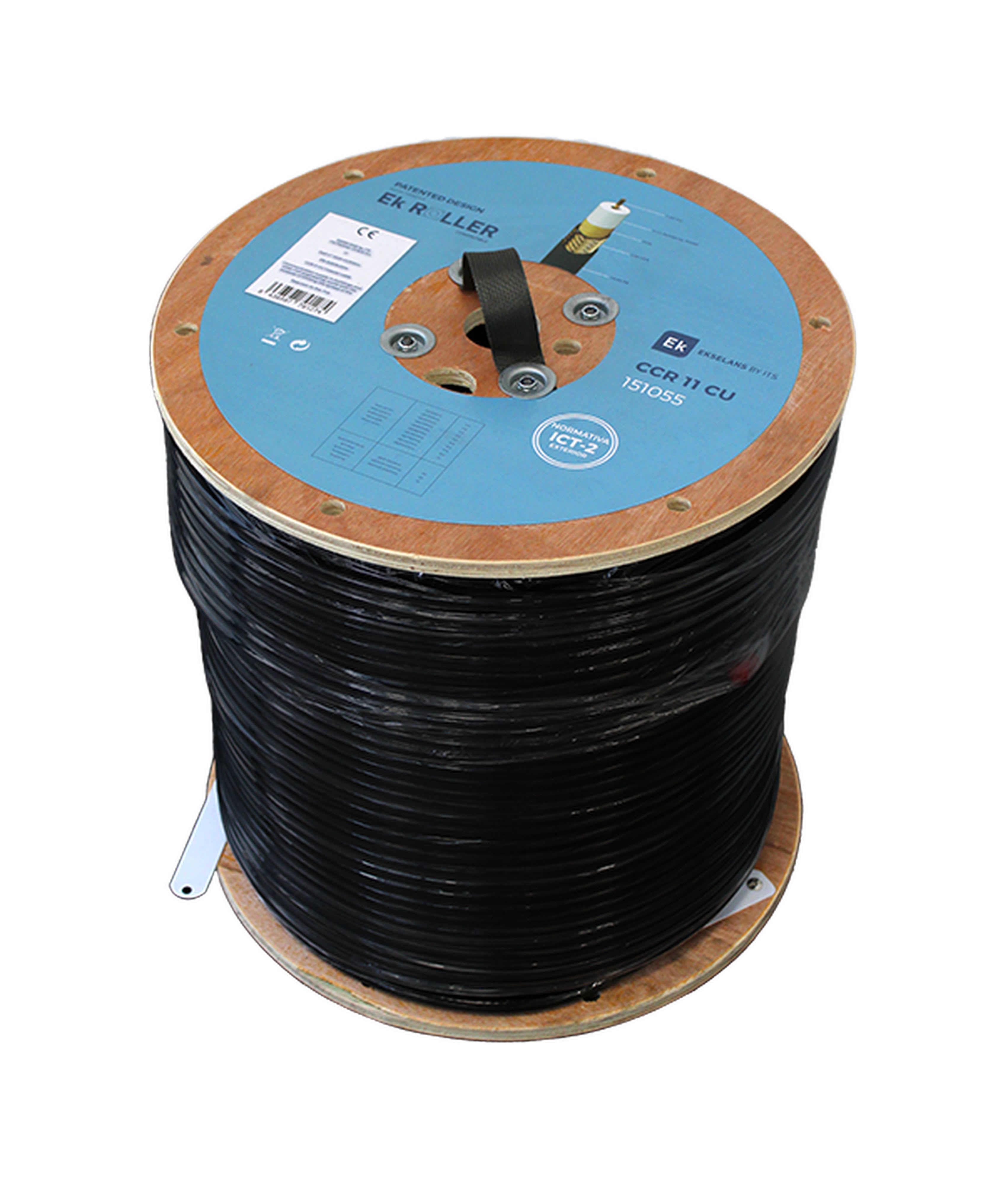 CAE Data - Câble Coaxial triple écran Ø10,3mm. Gaine PE Noir. BC 300m pour Ek ROLLER