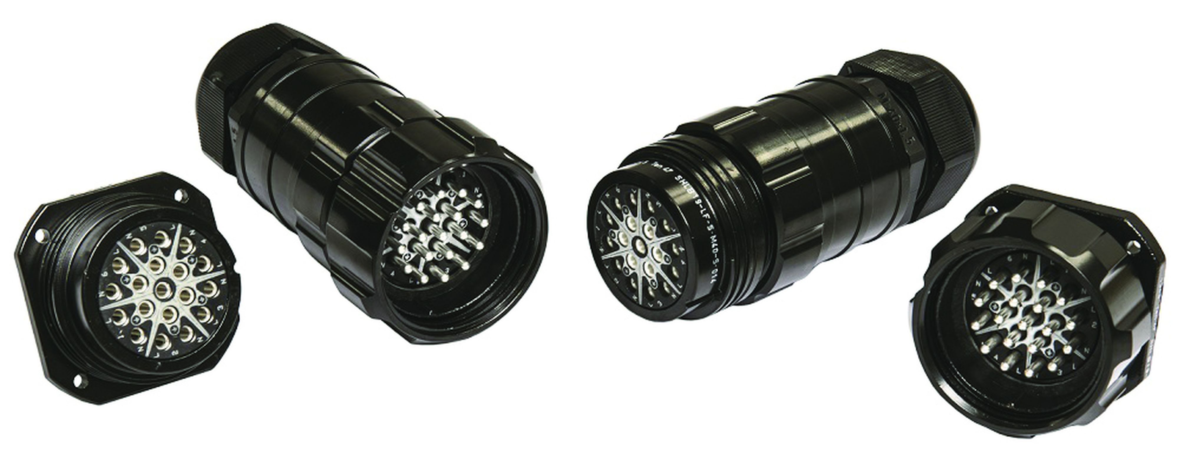 CAE Data - CONNECTEUR 19 POLES - FEMELLE SANS BAGUE DE VERROUILLAGE CABLE DIAM. 26/32 MM -