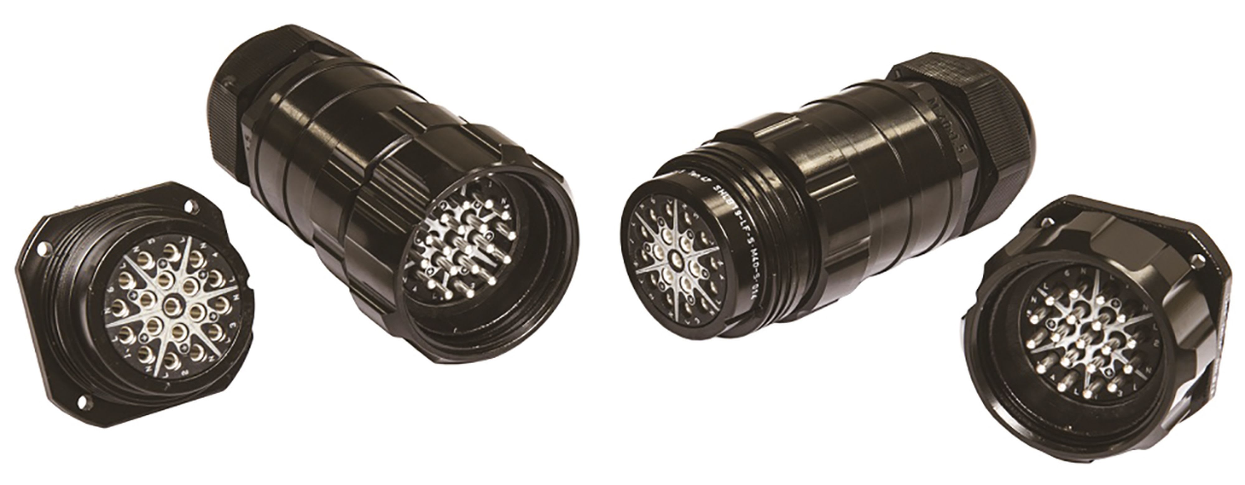 CAE Data - CONNECTEUR 19 POLES - MALE AVEC BAGUE DE VERROUILLAGE